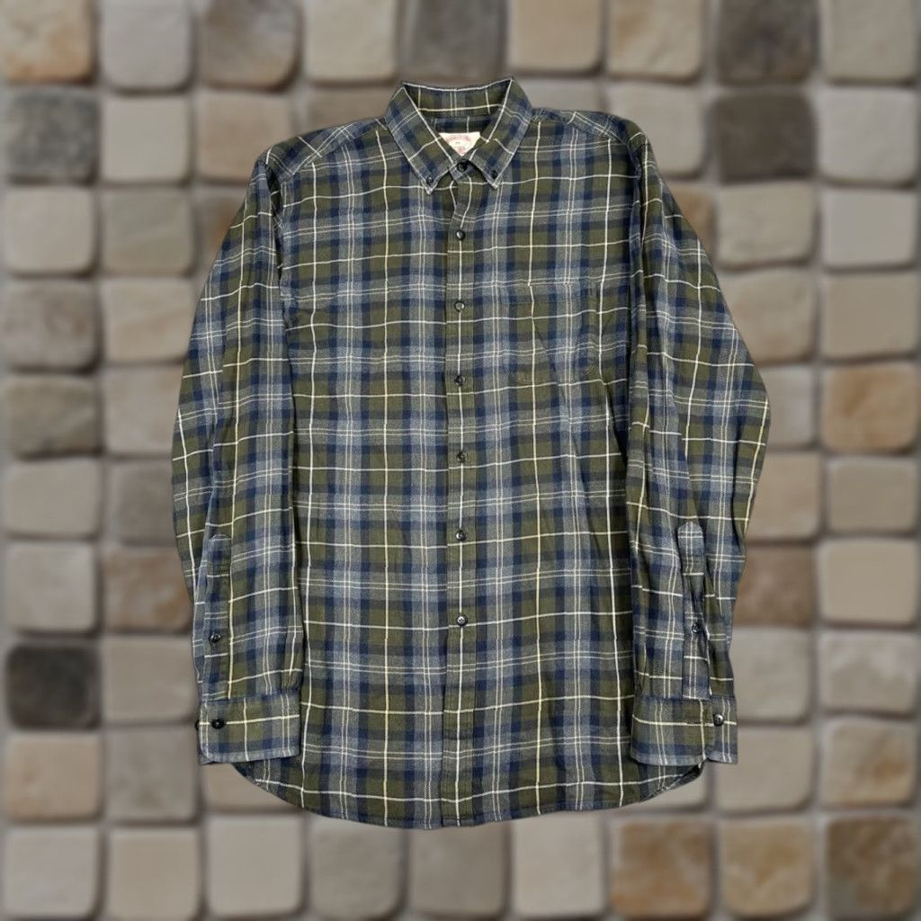 Brooks Brothers Brooks Brothers Shirt Mens M Green Gray Button-Up Cotton Plaid Casual, Button-Down Collar, Regular Fit, Long Sleeve, Vintage No, Dept Men Size US M / EU 48-50 / 2 - 1 Thumbnail