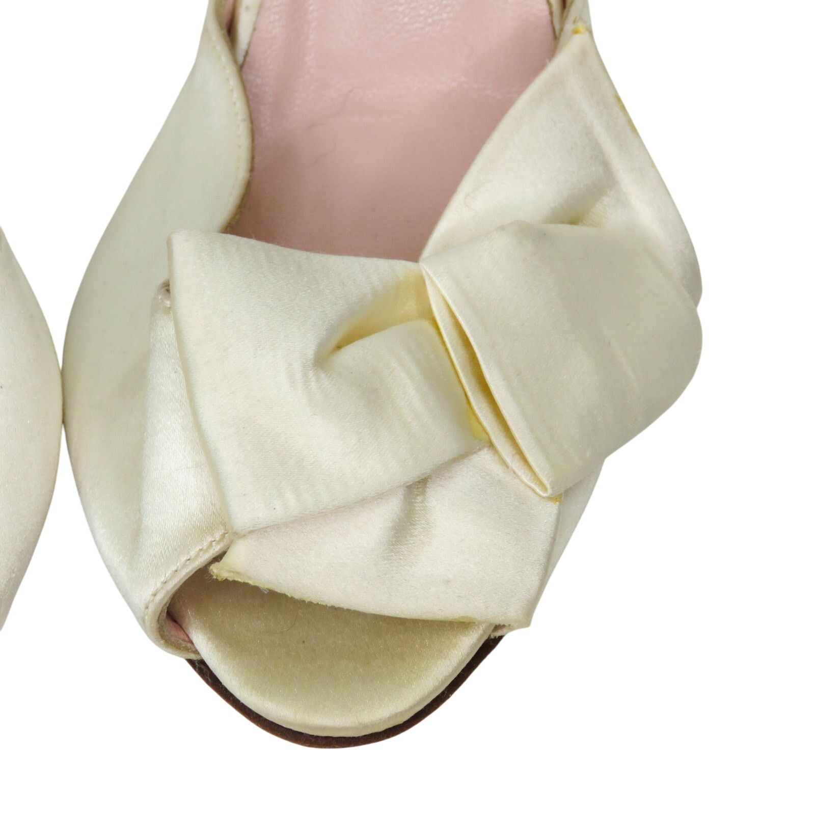 Kate Spade Kate Spade Sala D'Orsay Pump Heels Ivory Satin Glitter 7 Size US 7 / IT 37 - 7 Thumbnail