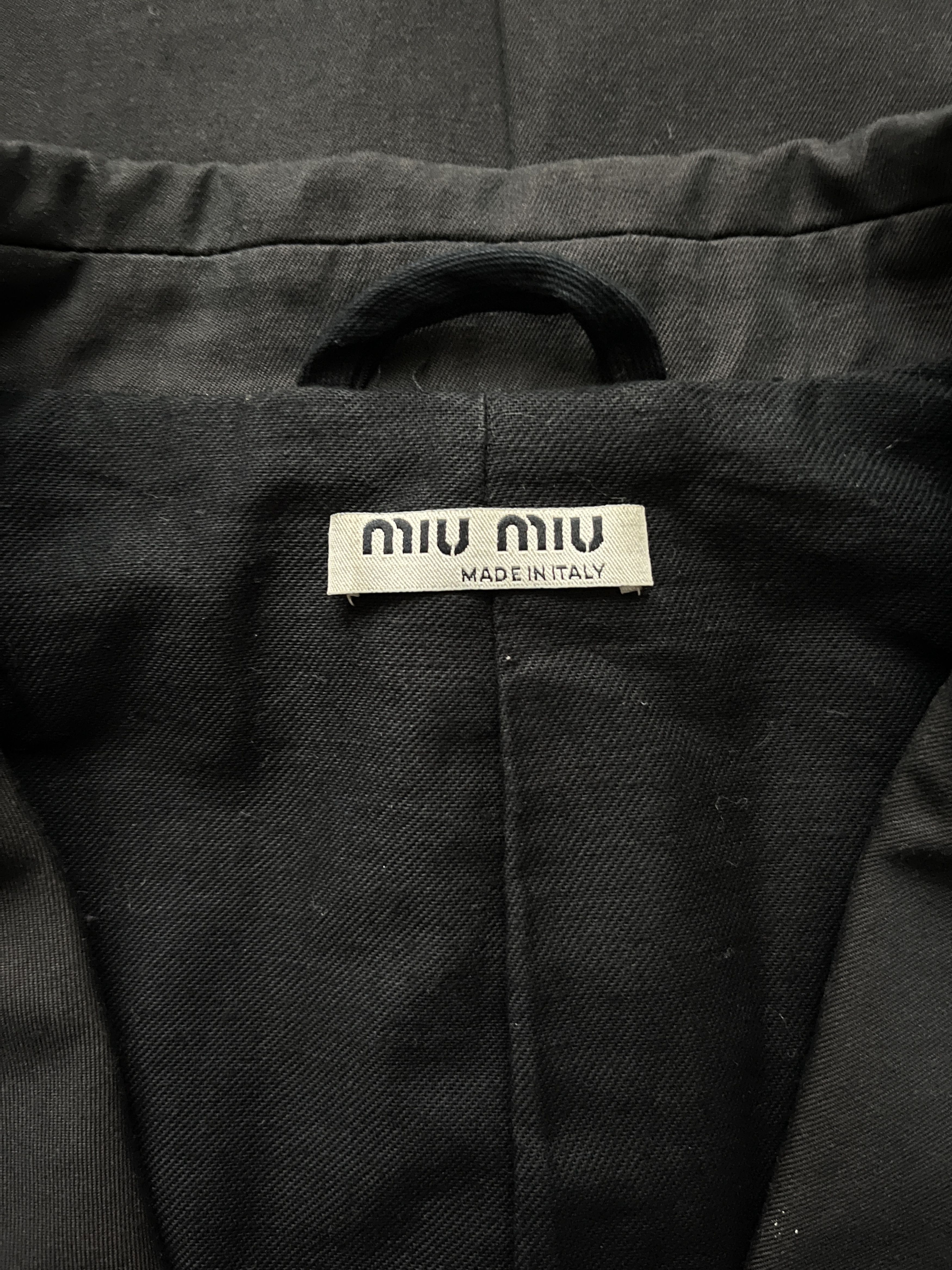 Miu Miu ⚡️QUICK SALE⚡️Miu Miu Black Blazer Jacket Size M / US 6-8 / IT 42-44 - 3 Thumbnail