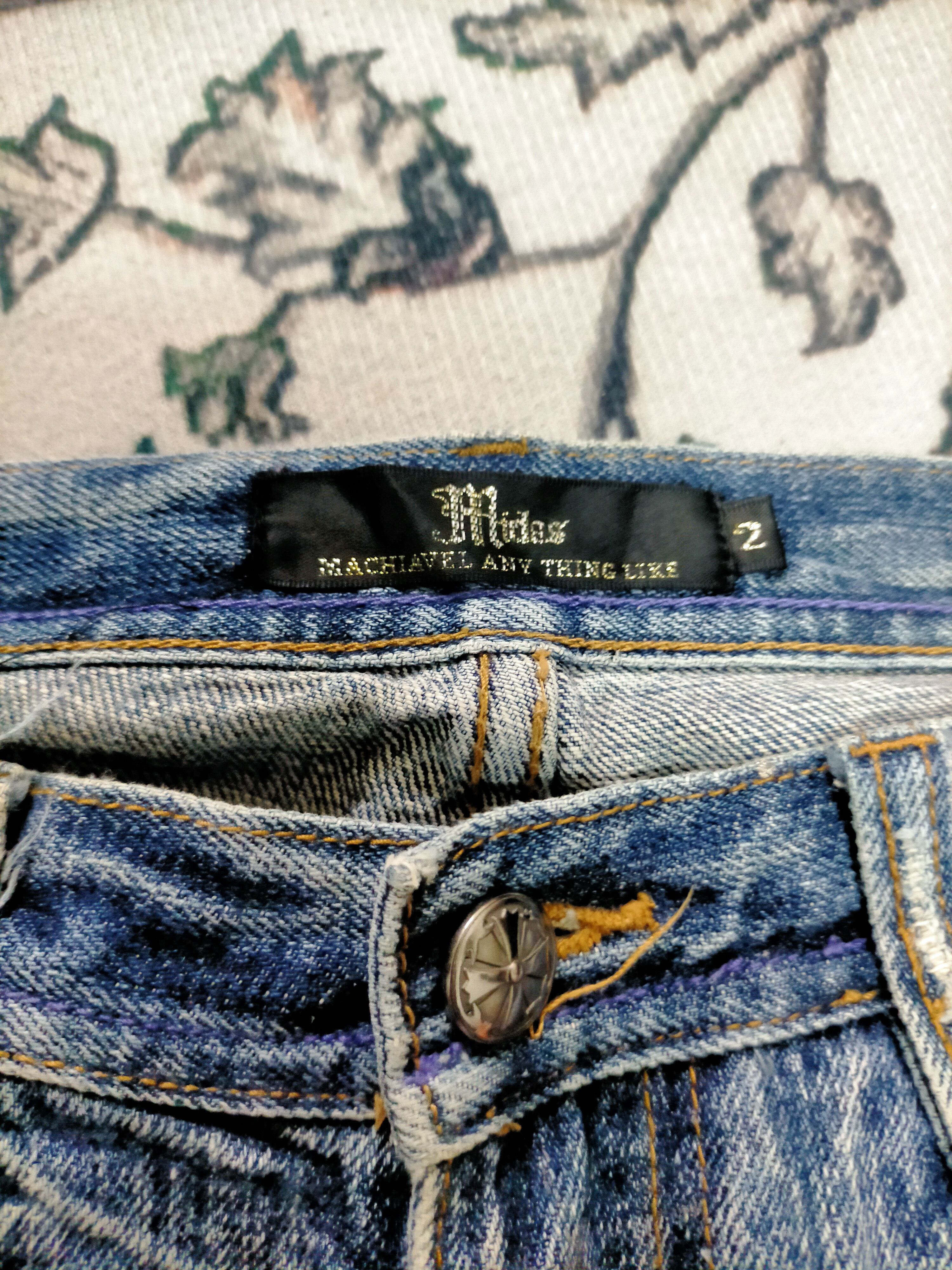 If Six Was Nine 🔥Rare🔥Midas Insane Distressed Flare Jeans Size US 30 / EU 46 - 8 Thumbnail