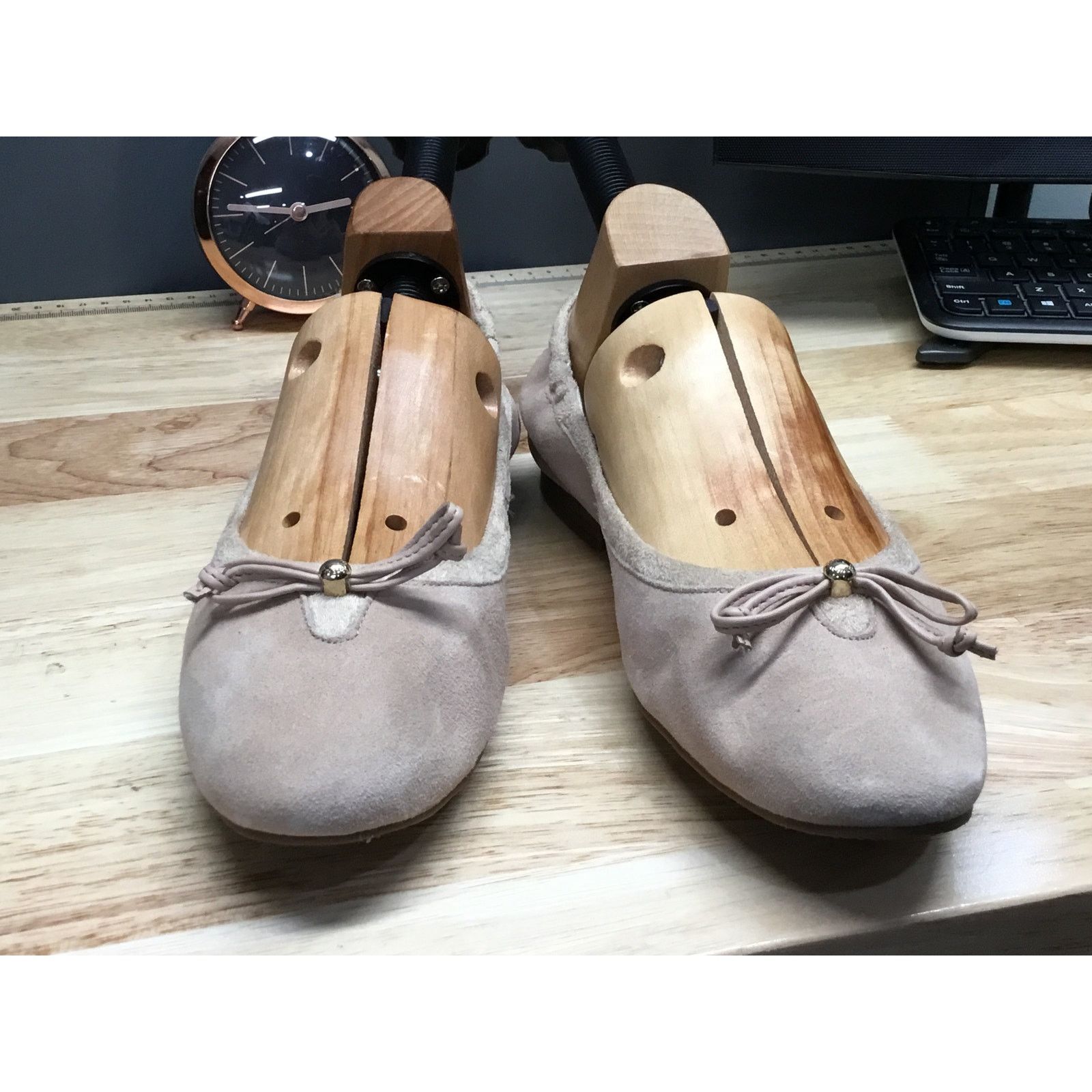Cole Haan Cole Haan Keira Women's Tan Suede Slip-On Ballet Flat 9.5 Size US 9.5 / IT 39.5 - 1 Thumbnail