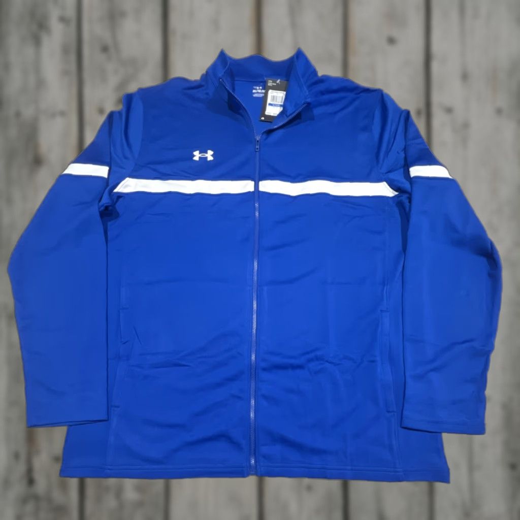 Under Armour Under Armour Jacket Mens XL Blue Full Zip Track WUp FZ Knit Warm-Up NWT Size US XL / EU 56 / 4 - 1 Thumbnail