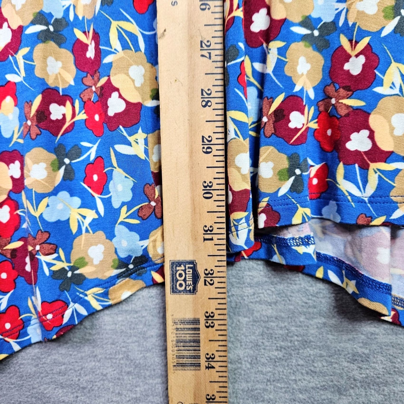 Vintage LOGO by Lori Goldstein Tunic Top Sleeveless Blue Floral Round Neck 2X Silk Blend Stretch Casual Women Shirt Blouse Size XXL / US 16-18 / IT 52-54 - 4 Thumbnail