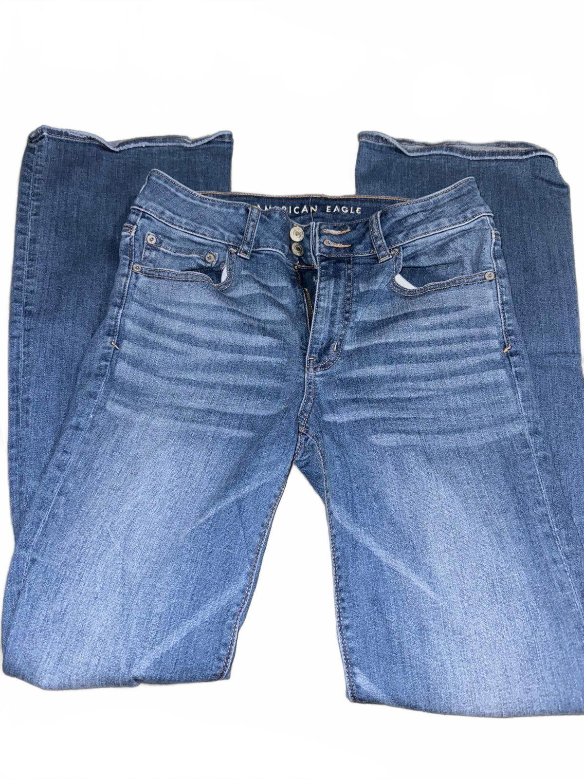 American Eagle Outfitters American Eagle jeans Hi Rise Artist Flare sz 8 long Size 29" - 1 Thumbnail