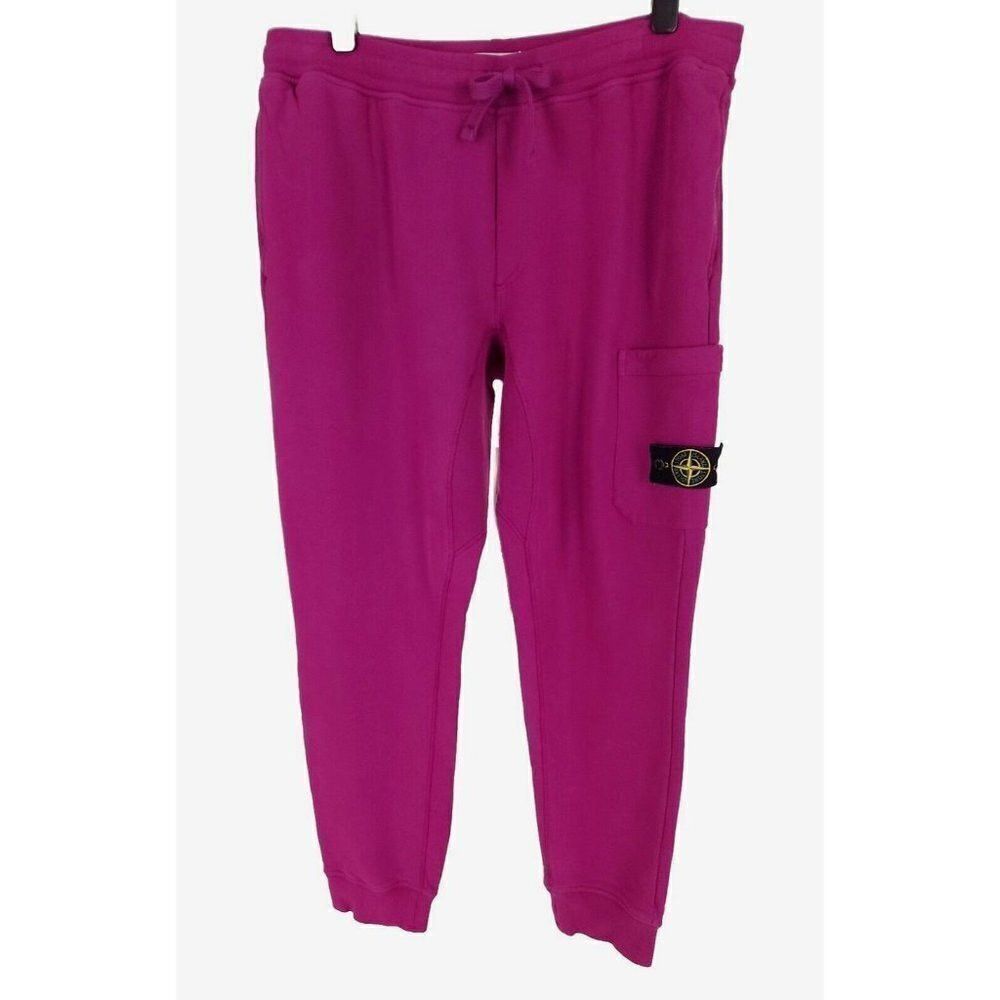 Stone Island Stone Island Logo Patch Sweatpants Size 3XL XXXL Men Magenta Size US 42 / EU 58 - 2 Thumbnail