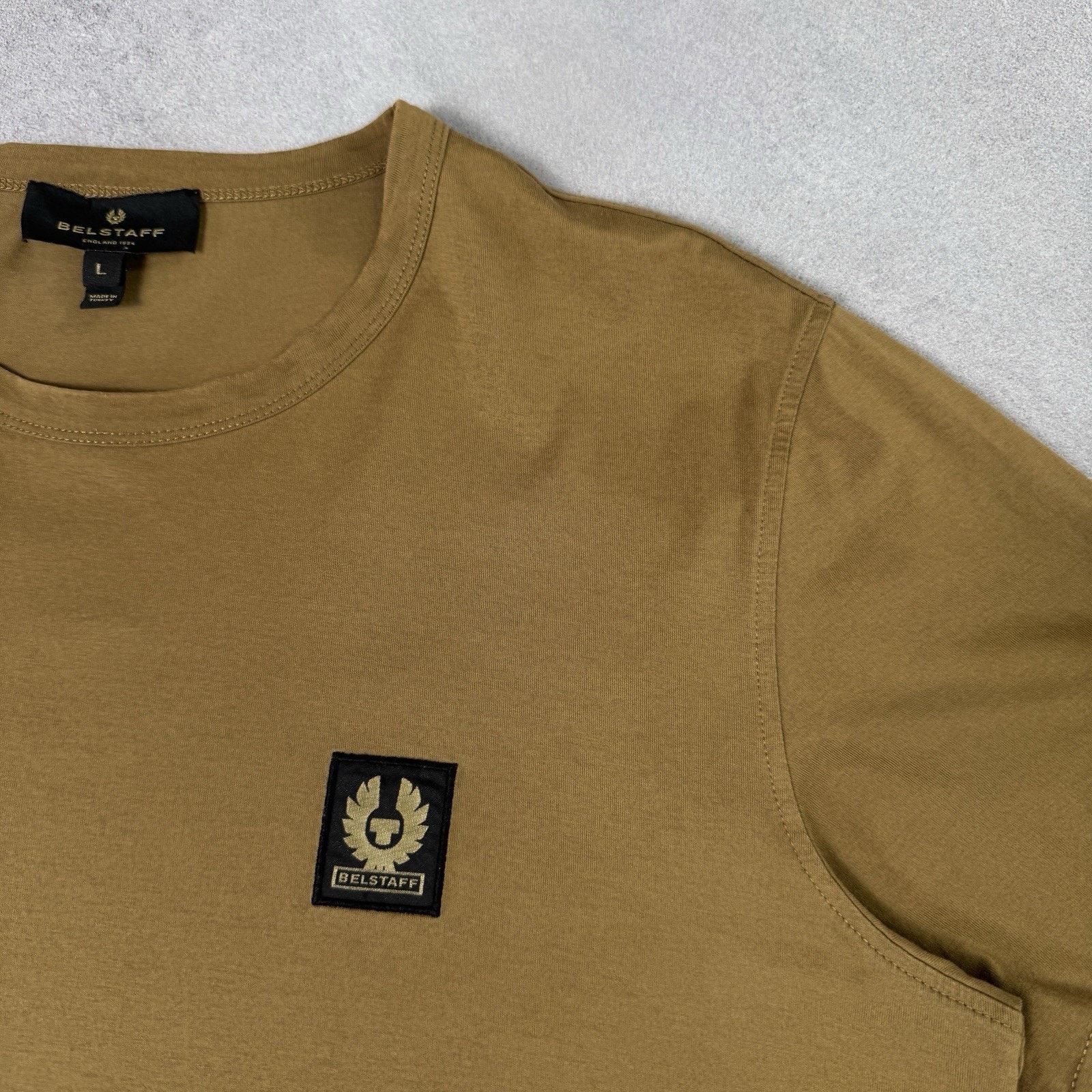 Belstaff Belstaff Men T Shirt Size L Brown Logo Size US L / EU 52-54 / 3 - 3 Thumbnail