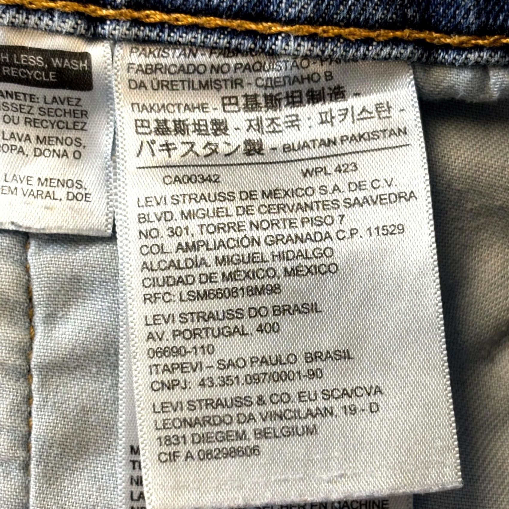 Levi's Levi's 505 Jeans Men's 34x30 Blue Denim Medium Wash Regular Fit Straight Leg Size US 34 / EU 50 - 7 Thumbnail