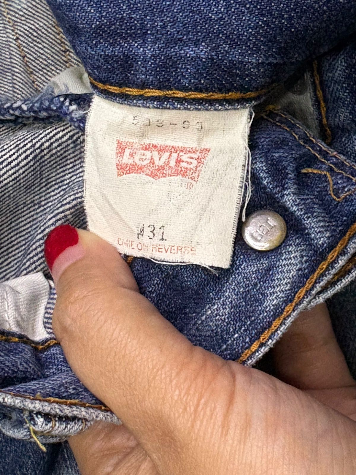Japanese Brand × Levi's Vintage 90s Levis 503 Japan Faded Wash Loose Baggy Jeans Size US 30 / EU 46 - 10 Thumbnail