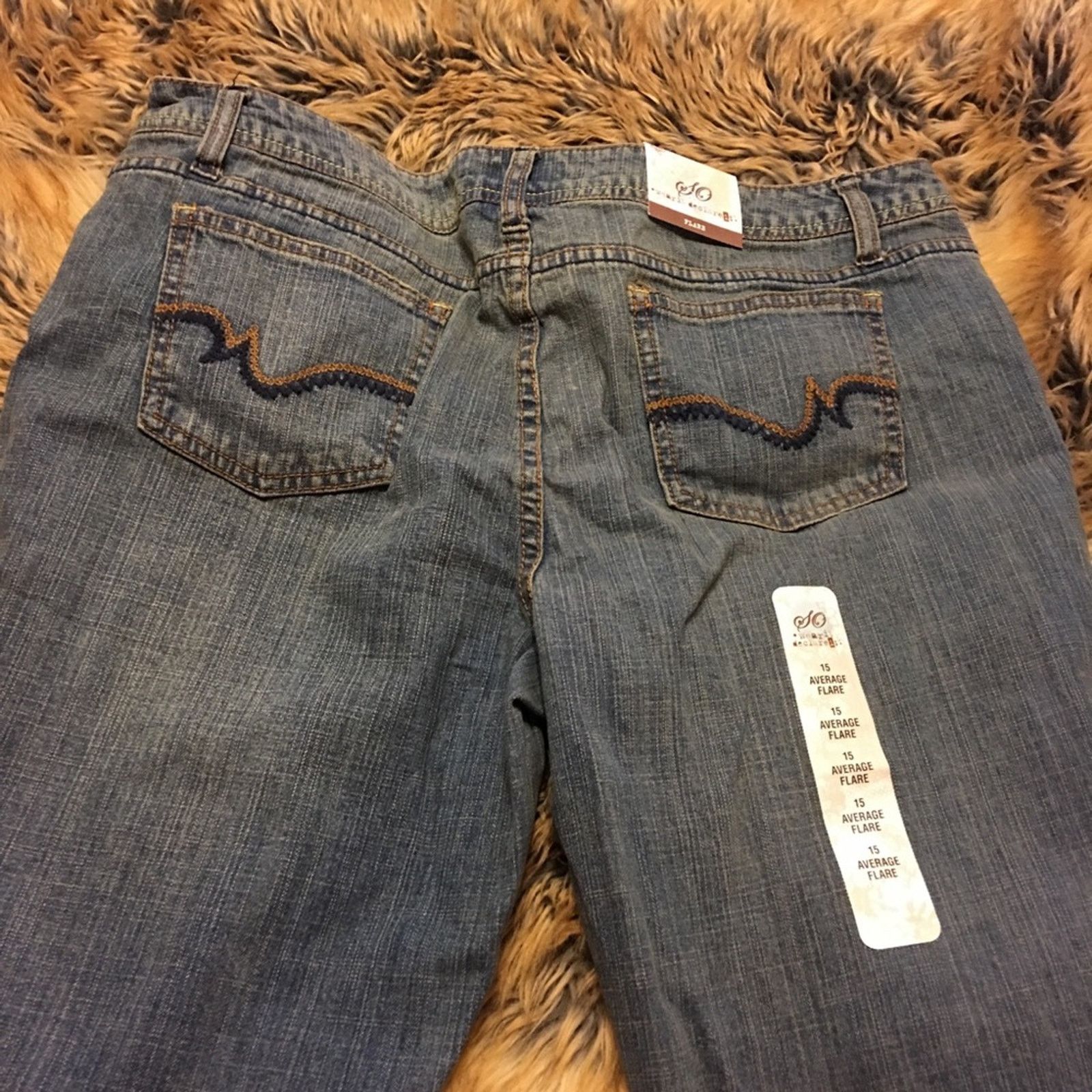 Other SO brand stretch flared leg low rise jeans NWT 15 Size 36" / US 14 / IT 50 - 6 Thumbnail