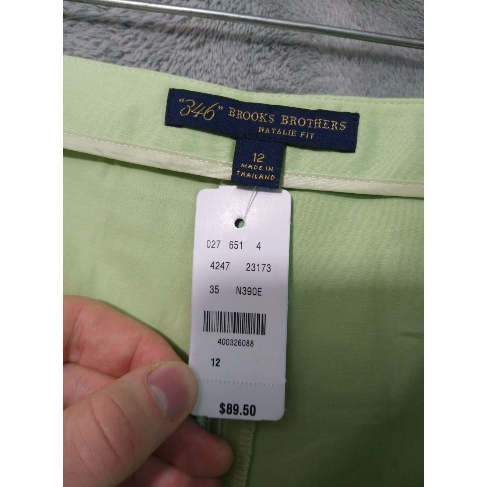 Brooks Brothers Brooks Brothers Pants Womens 12 Green Natalie Fit Flat Front Pull On Stretch Dress Pants City Preppy 90s Mens? Size 34" / US 12 / IT 48 - 7 Thumbnail