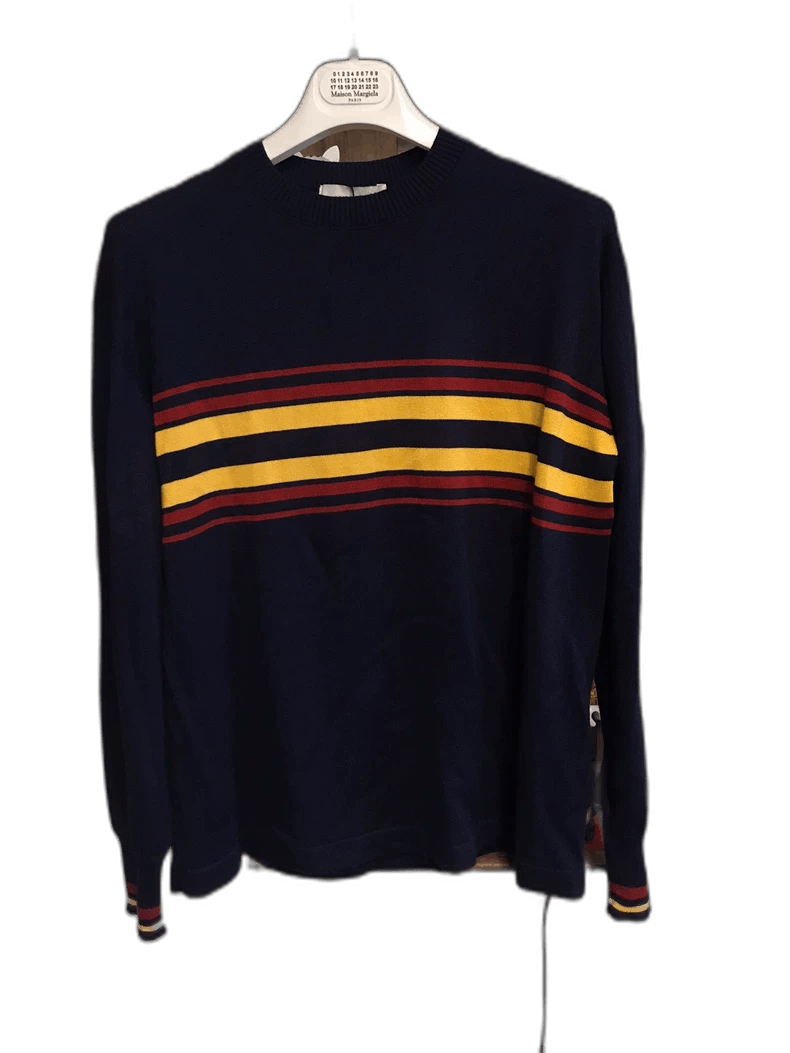 Yohji Yamamoto Colorful Striped Knit Sweater for Men Size US M / EU 48-50 / 2 - 1 Thumbnail