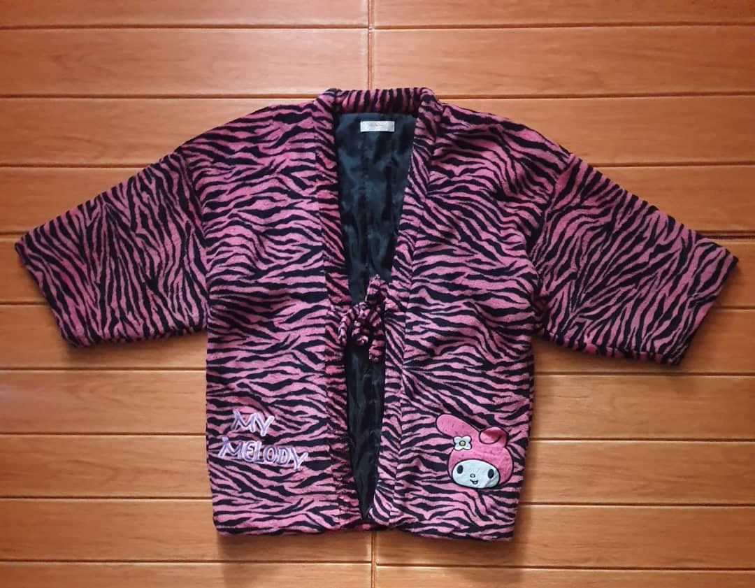Japanese Brand My Melody tiger stripe black pink Jacket Size US L / EU 52-54 / 3 - 1 Thumbnail