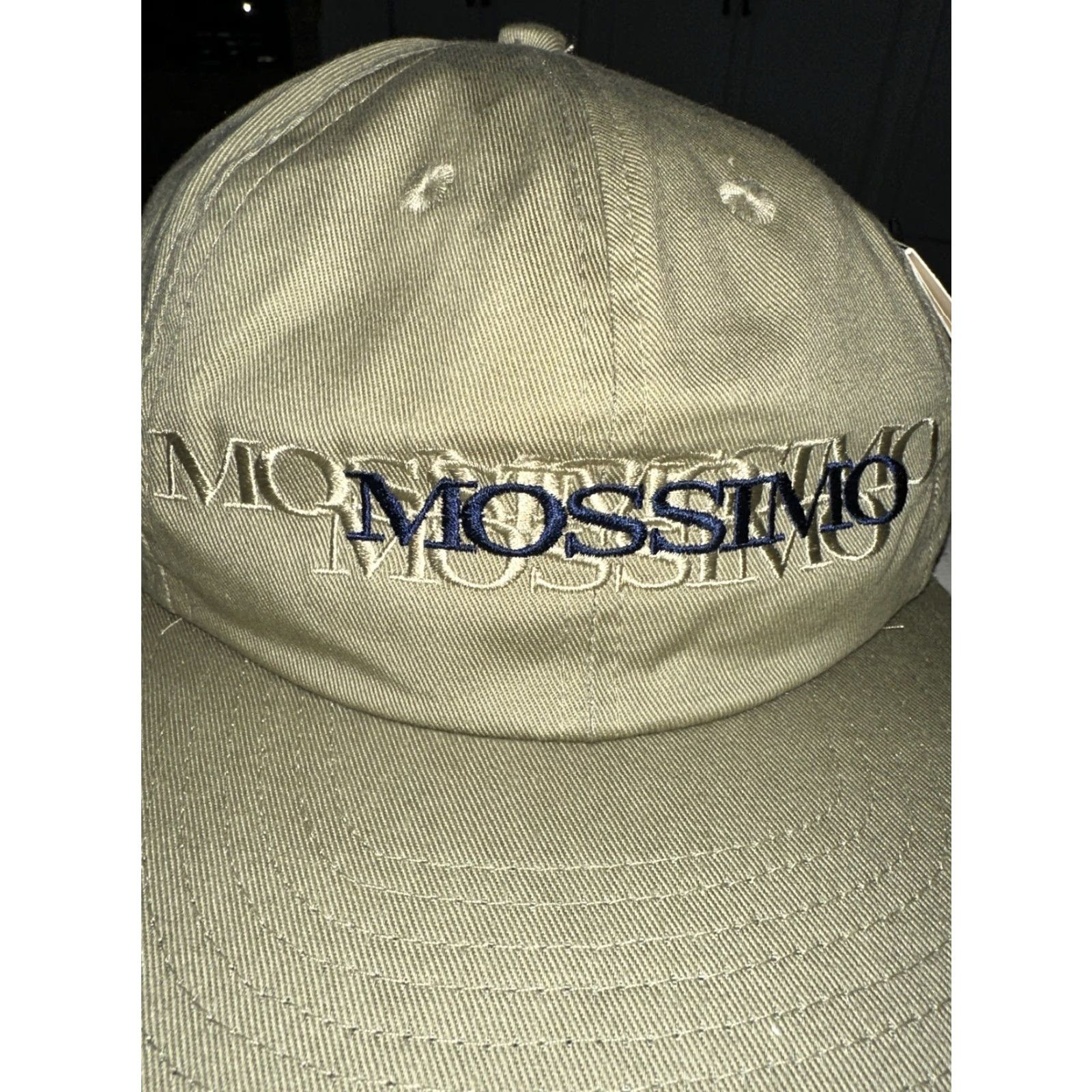 Mossimo VINTAGE Mossimo Baseball Hat Men One Size Tan Leather Snap Back 1990s Size ONE SIZE - 2 Thumbnail