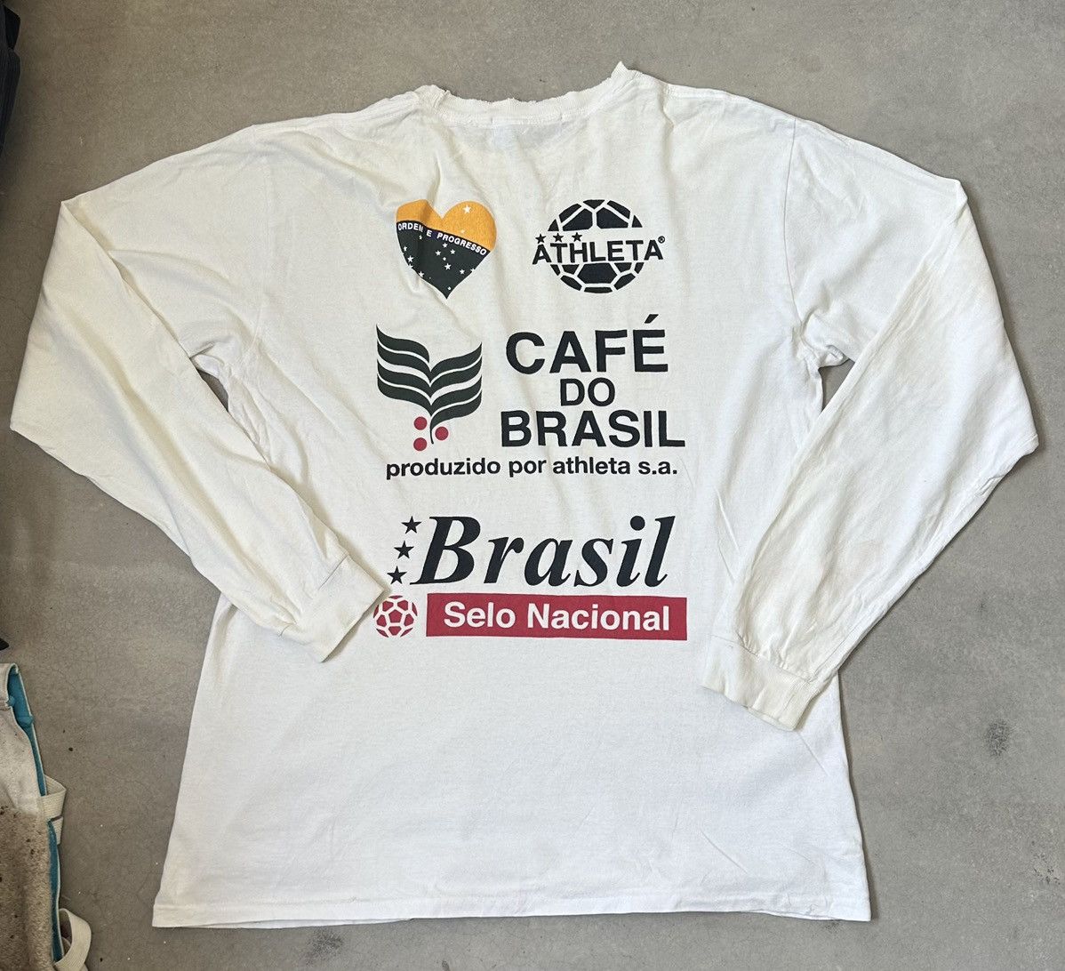 Vintage VINTAGE ATHLETA CAFE DO BRASIL LONG SLEEVE TEE Size US L / EU 52-54 / 3 - 10 Thumbnail