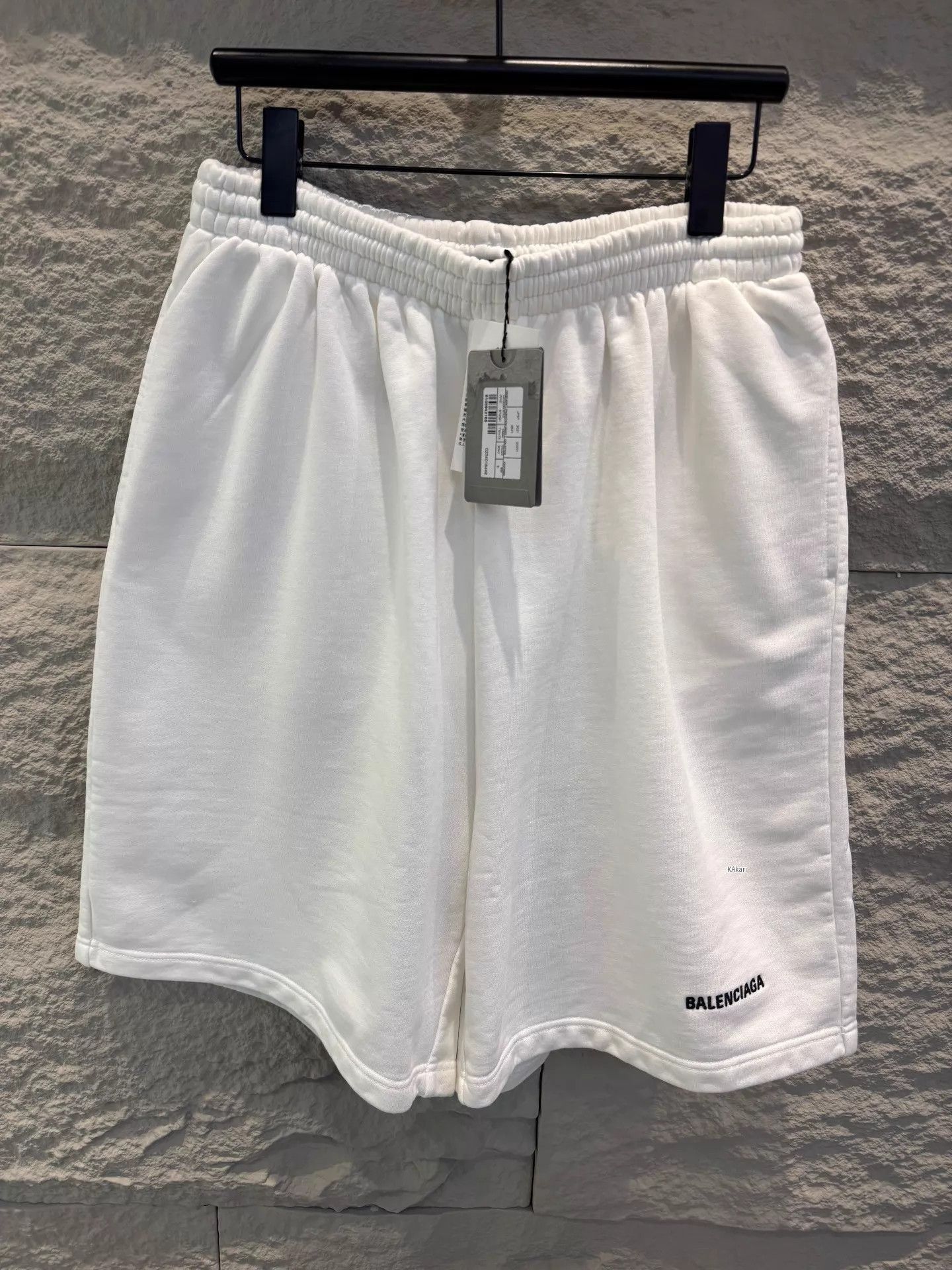 Balenciaga White Casual Shorts with Elastic Waist Size US 32 / EU 48 - 1 Thumbnail