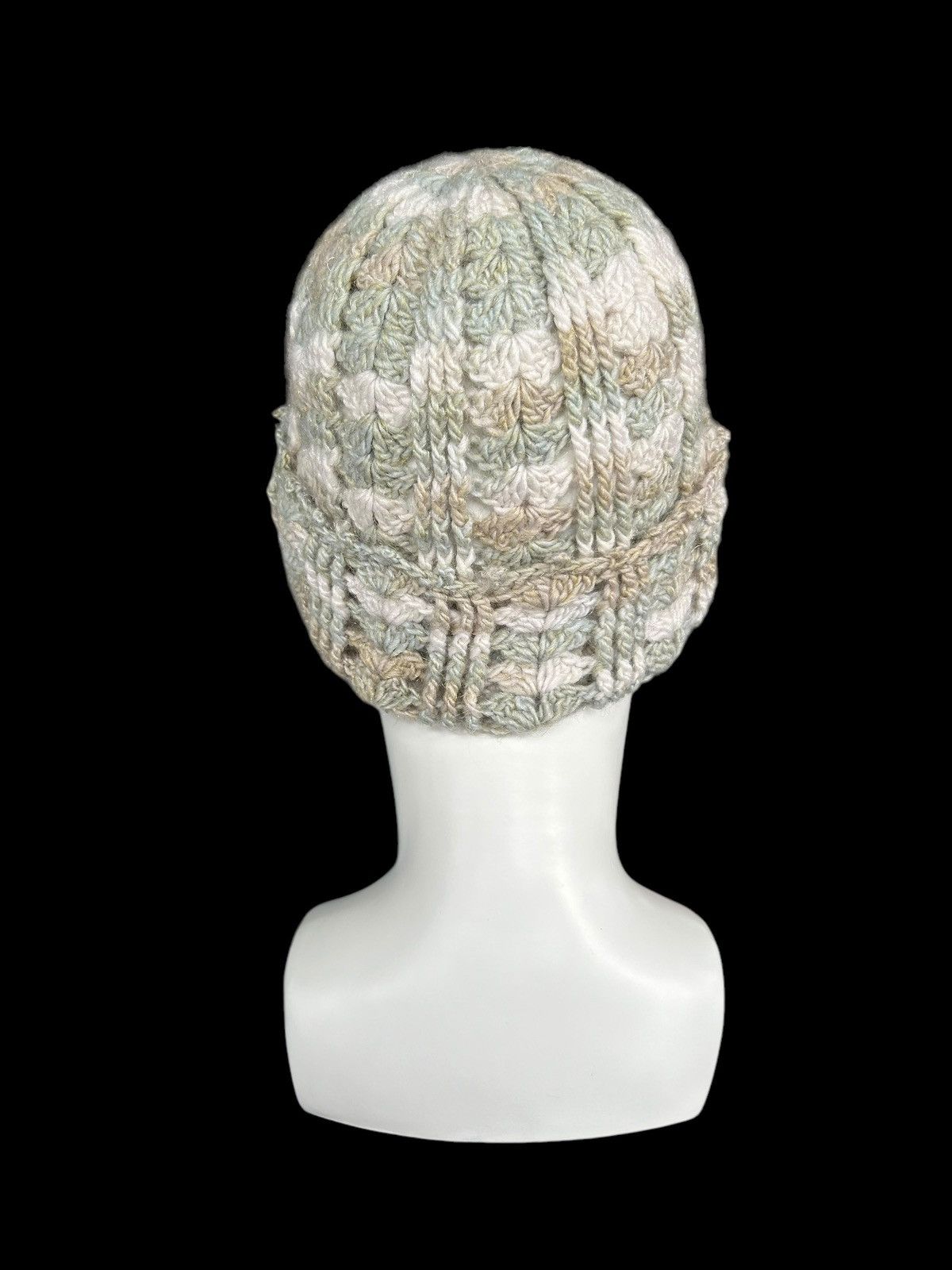 Japanese Brand × Kapital × Vintage Crochet Knitted Handmade hairy Beanie Hats ☠️☠️ Size ONE SIZE - 2 Thumbnail