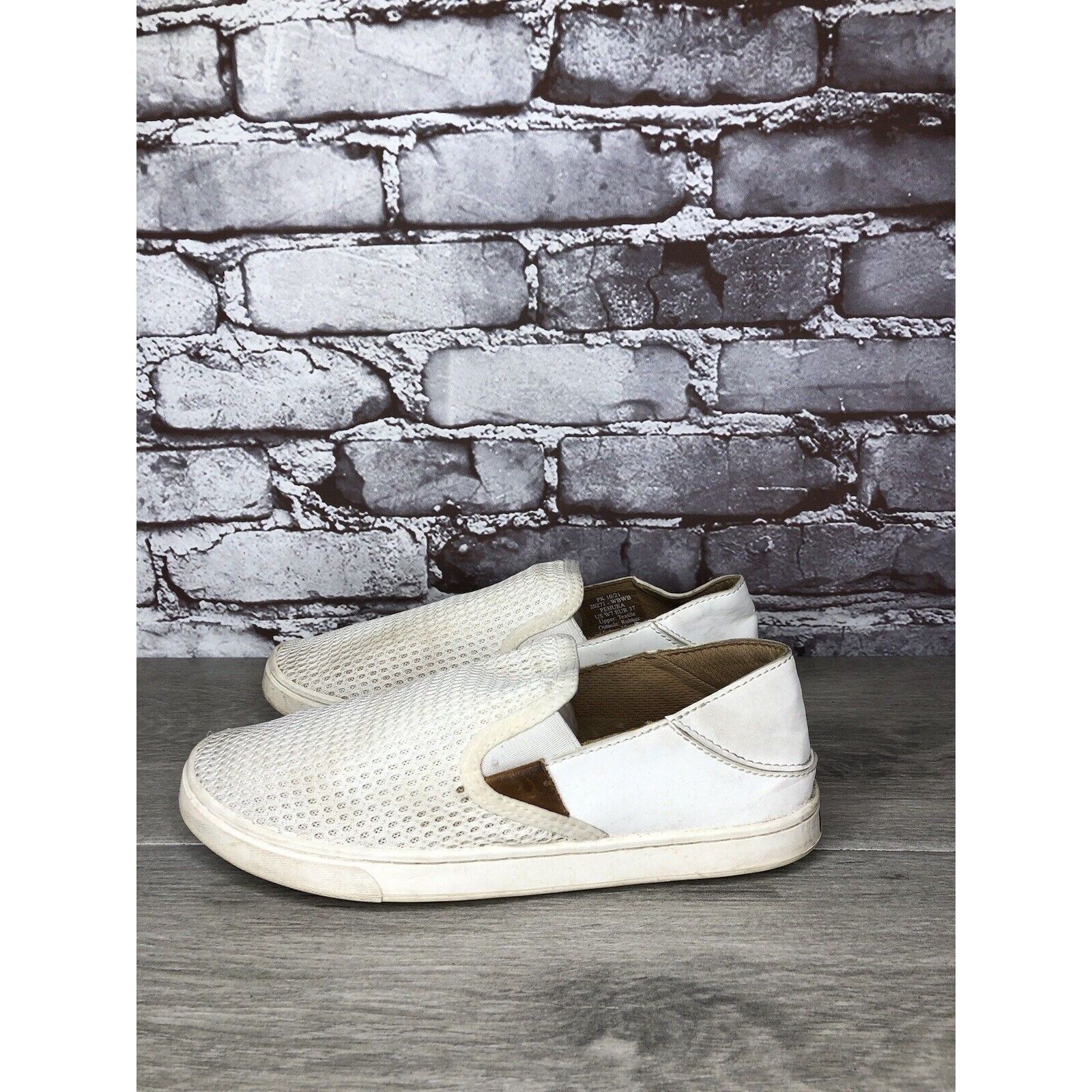 Olukai Olukai Shoes Pehuea Slip On Comfort White Textile Sneakers W Size US 7 / IT 37 - 12 Thumbnail