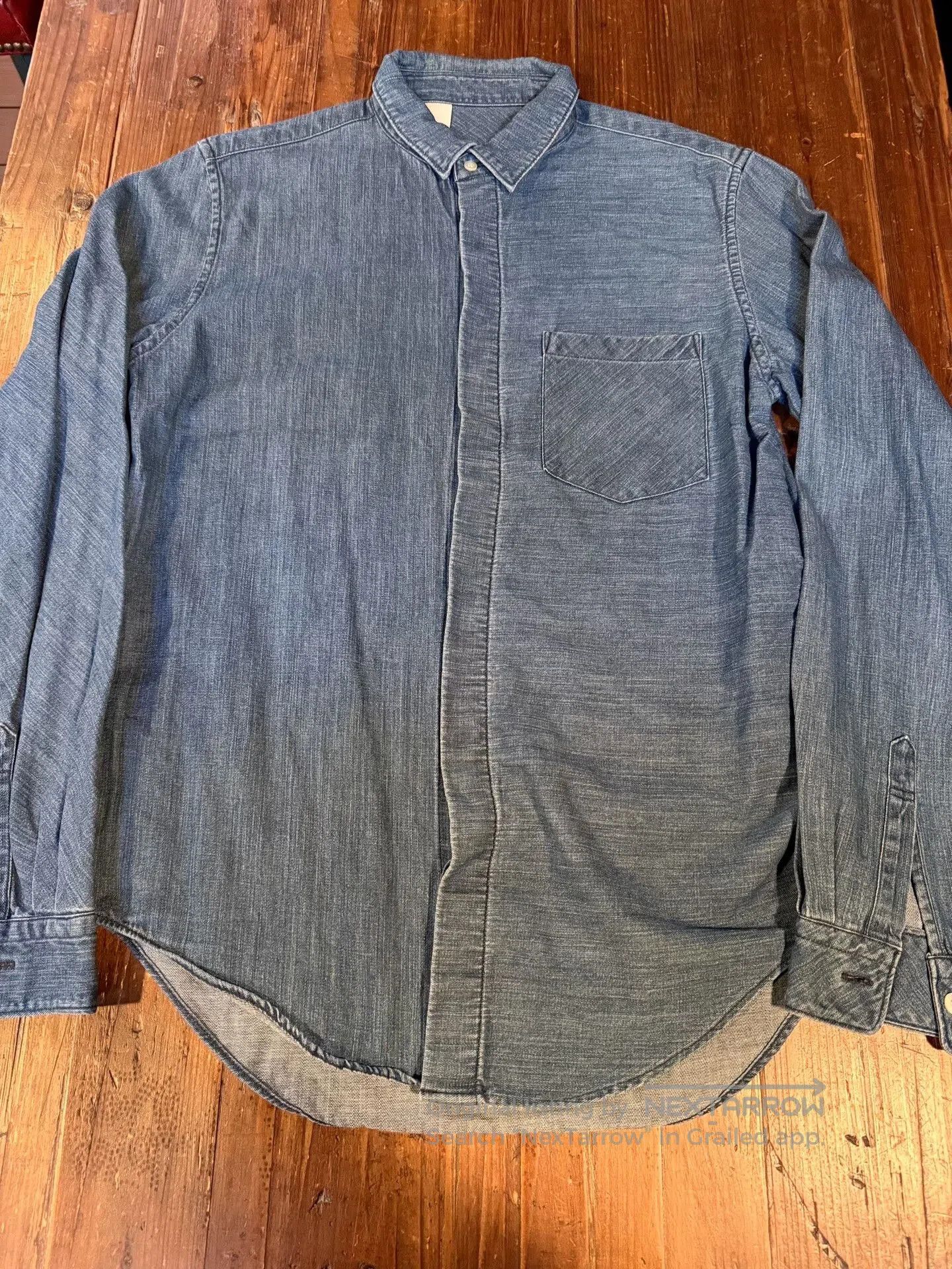 N.Hoolywood MISTER HOLLYWOOD Washed Denim Shirt. Size US M / EU 48-50 / 2 - 1 Thumbnail