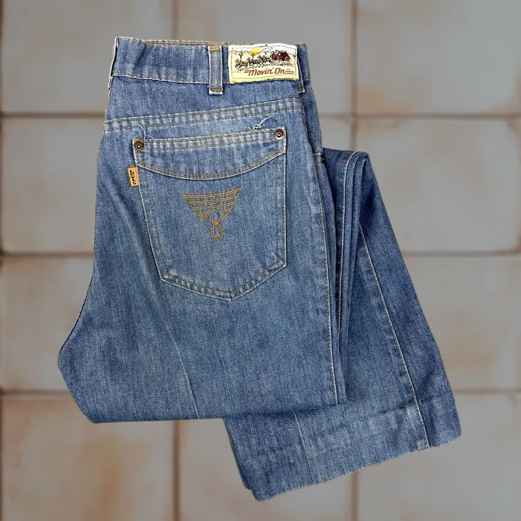 Levi's VINTAGE Levi’s Movin On Denim Jeans Flare 30 x 28 USA Blue Regular Mens 500 Series Erwachsene Size US 30 / EU 46 - 1 Thumbnail