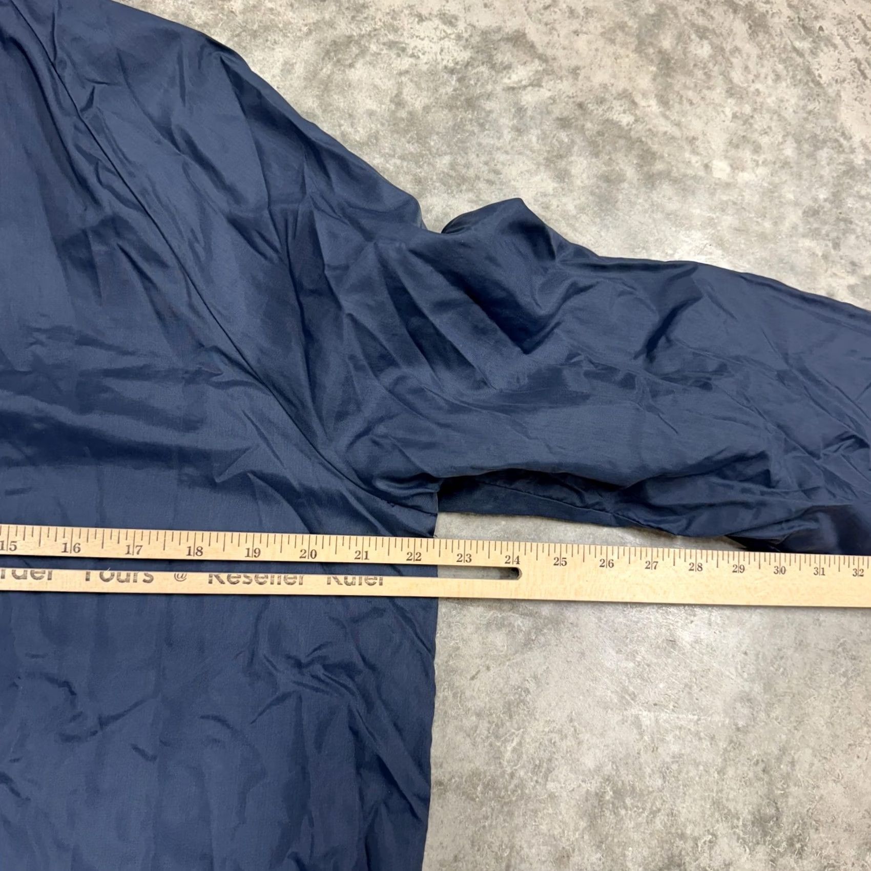 Sears Sears Coaches Jacket Mens L Blue Nylon Lined Snap Front Windbreaker Size US L / EU 52-54 / 3 - 5 Thumbnail