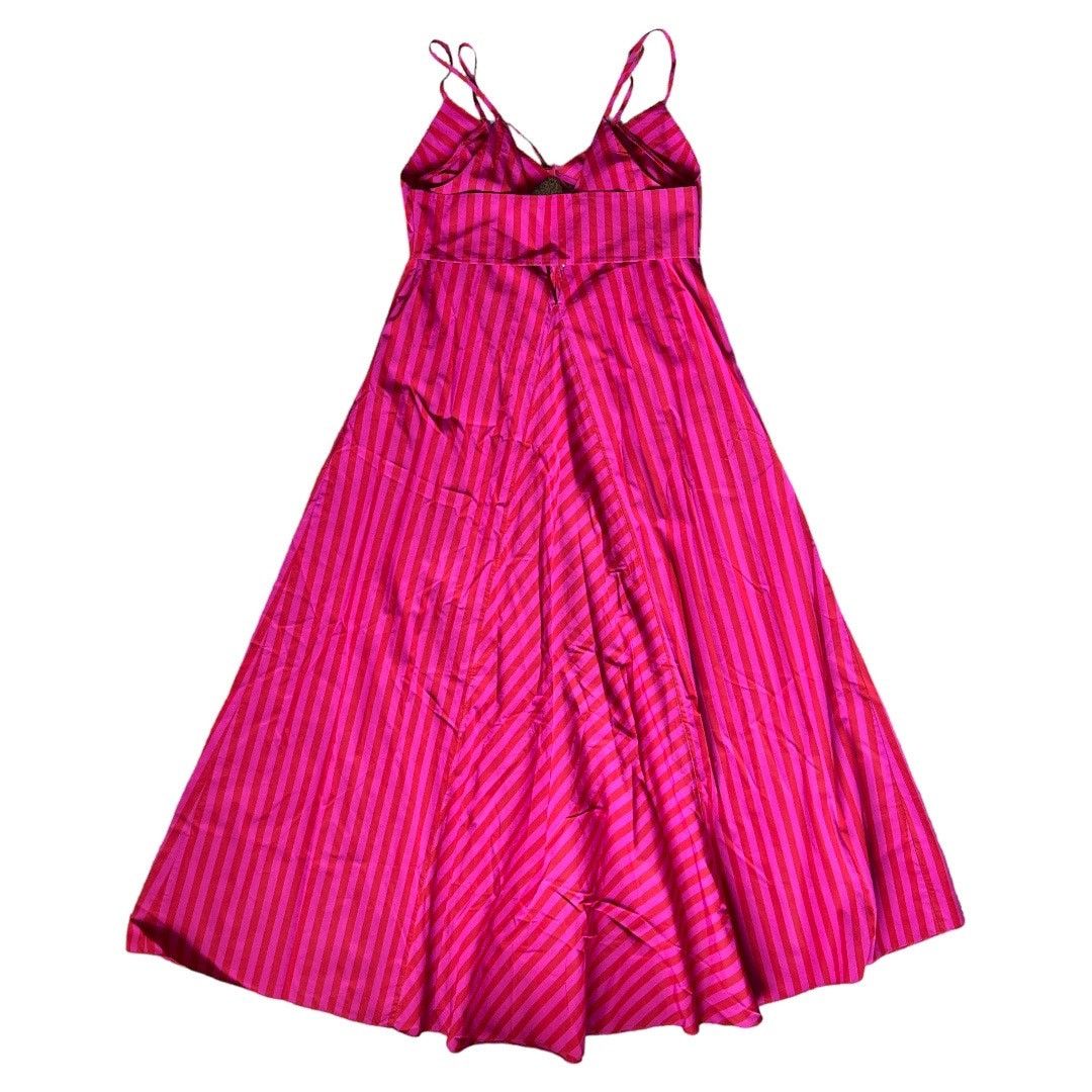 Rebecca Taylor REBECCA TAYLOR Open Back Tea-Length Fit + Flare Dress, US2 Size XS / US 0-2 / IT 36-38 - 4 Thumbnail