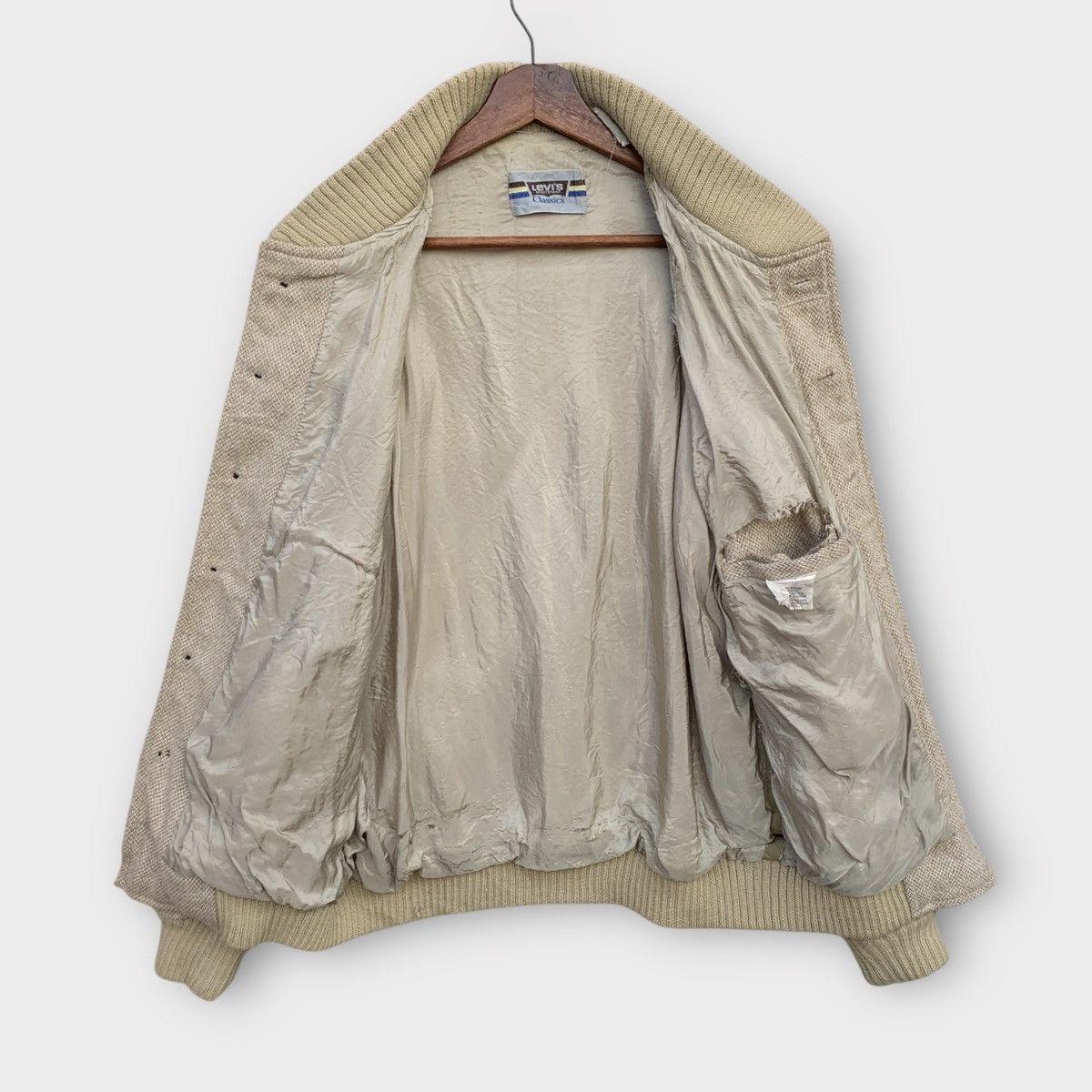 Levi's Vintage 1980s Levis Classics Wool Bomber Jacket Size US M / EU 48-50 / 2 - 4 Thumbnail