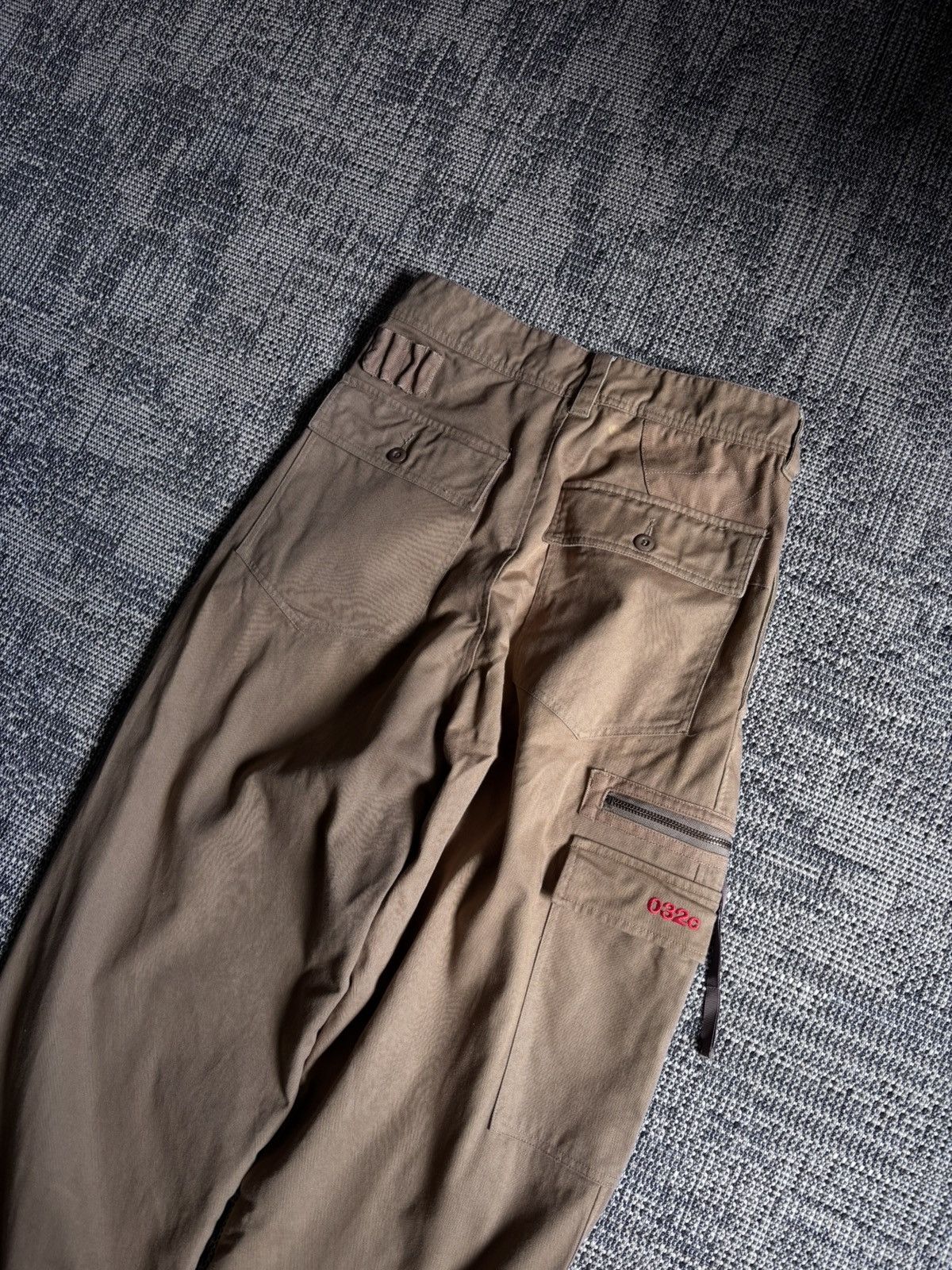 032c 032c Workshop Brown Utility Cargo Pants Red Logo Size US 30 / EU 46 - 4 Thumbnail