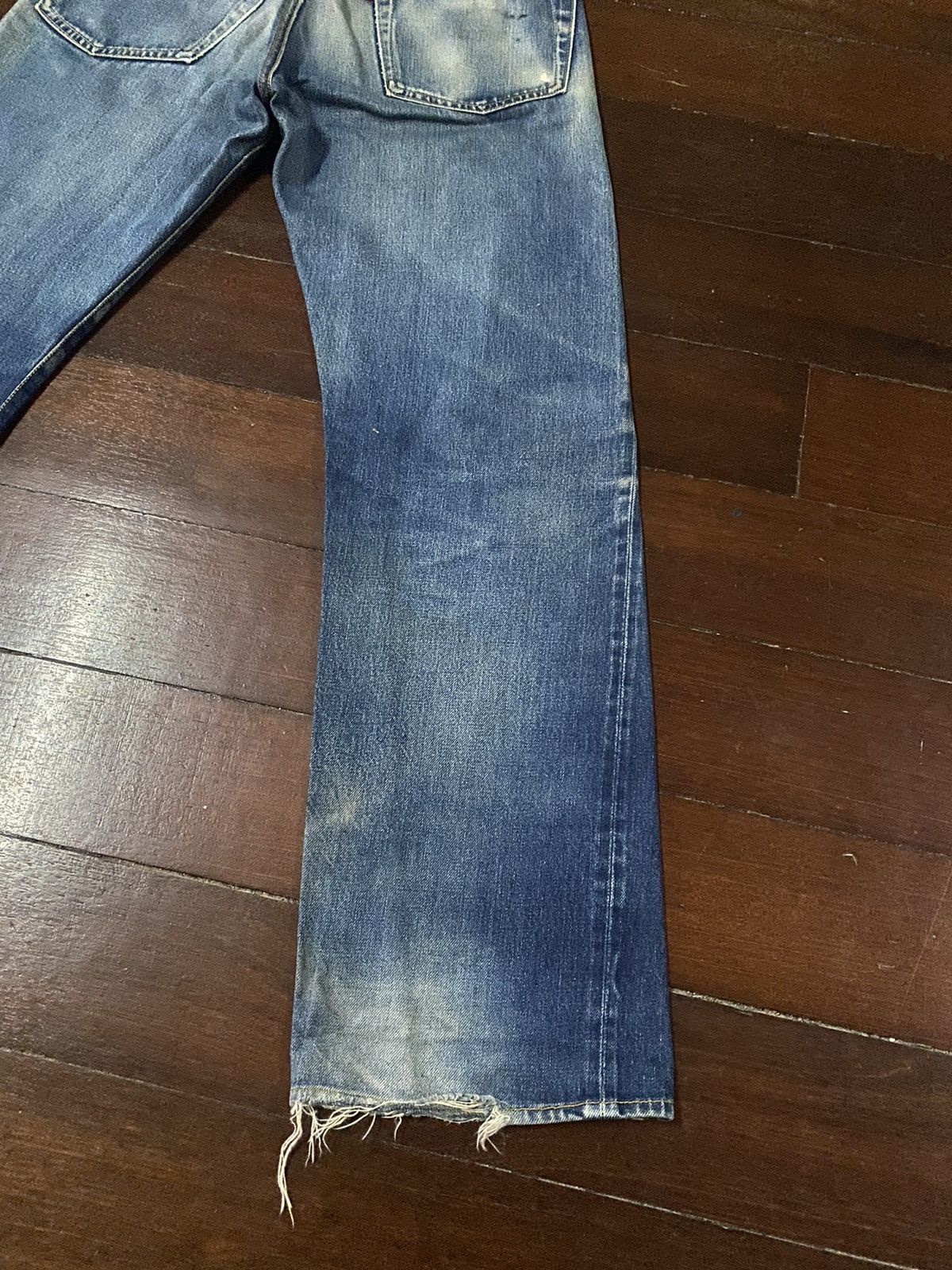 Vintage SICK 👊🏻🔥🔥 SEWING CHOP JAPANES BRAND JEANS SELVEDGE DISTRESSED Size US 32 / EU 48 - 11 Thumbnail