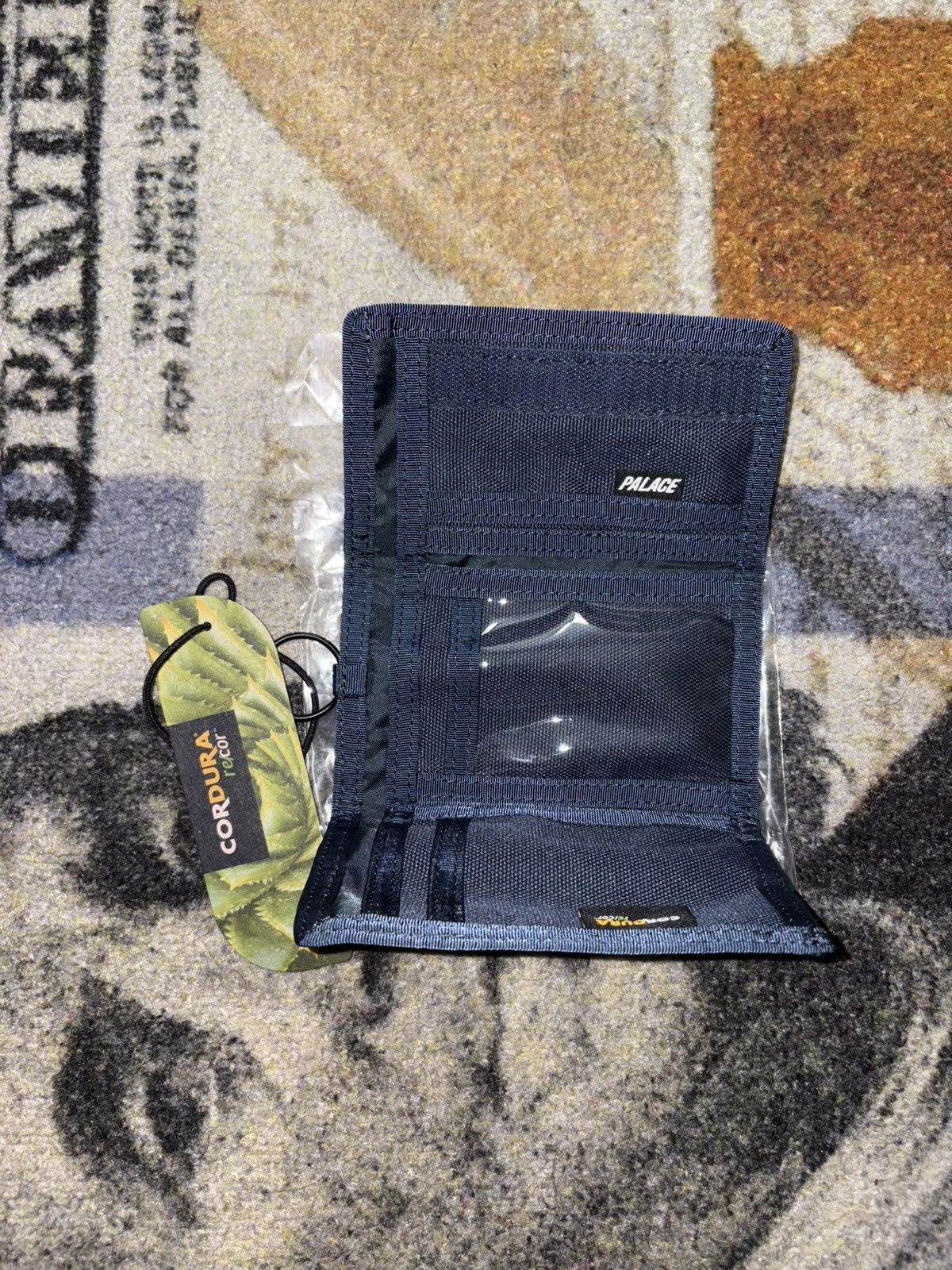 Palace Palace Cordura Duck Canvas Tri-Fold Wallet Navy Size ONE SIZE - 2 Thumbnail