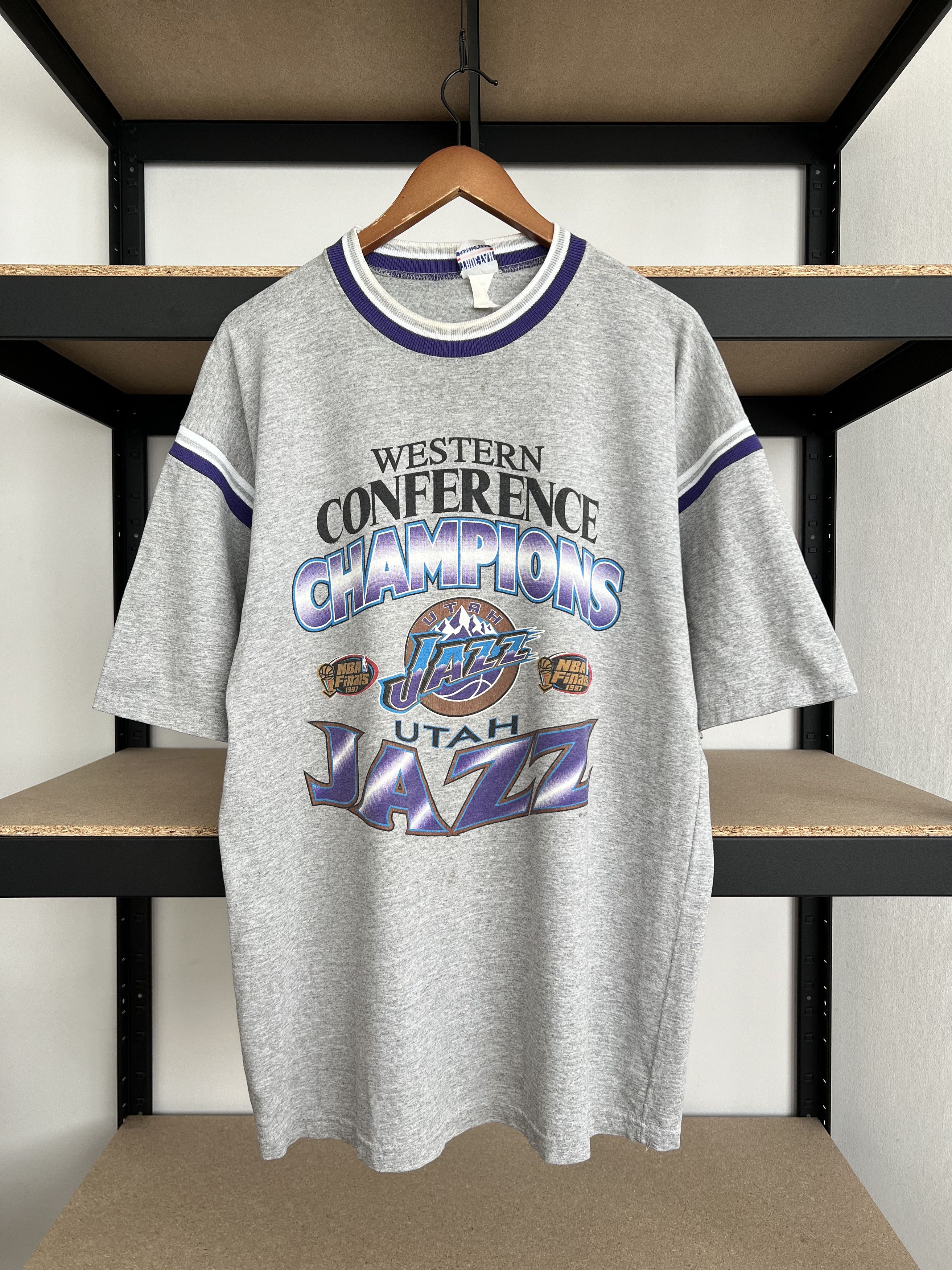 Vintage 1997 Utah Jazz NBA Finals Western Conference T-shirt