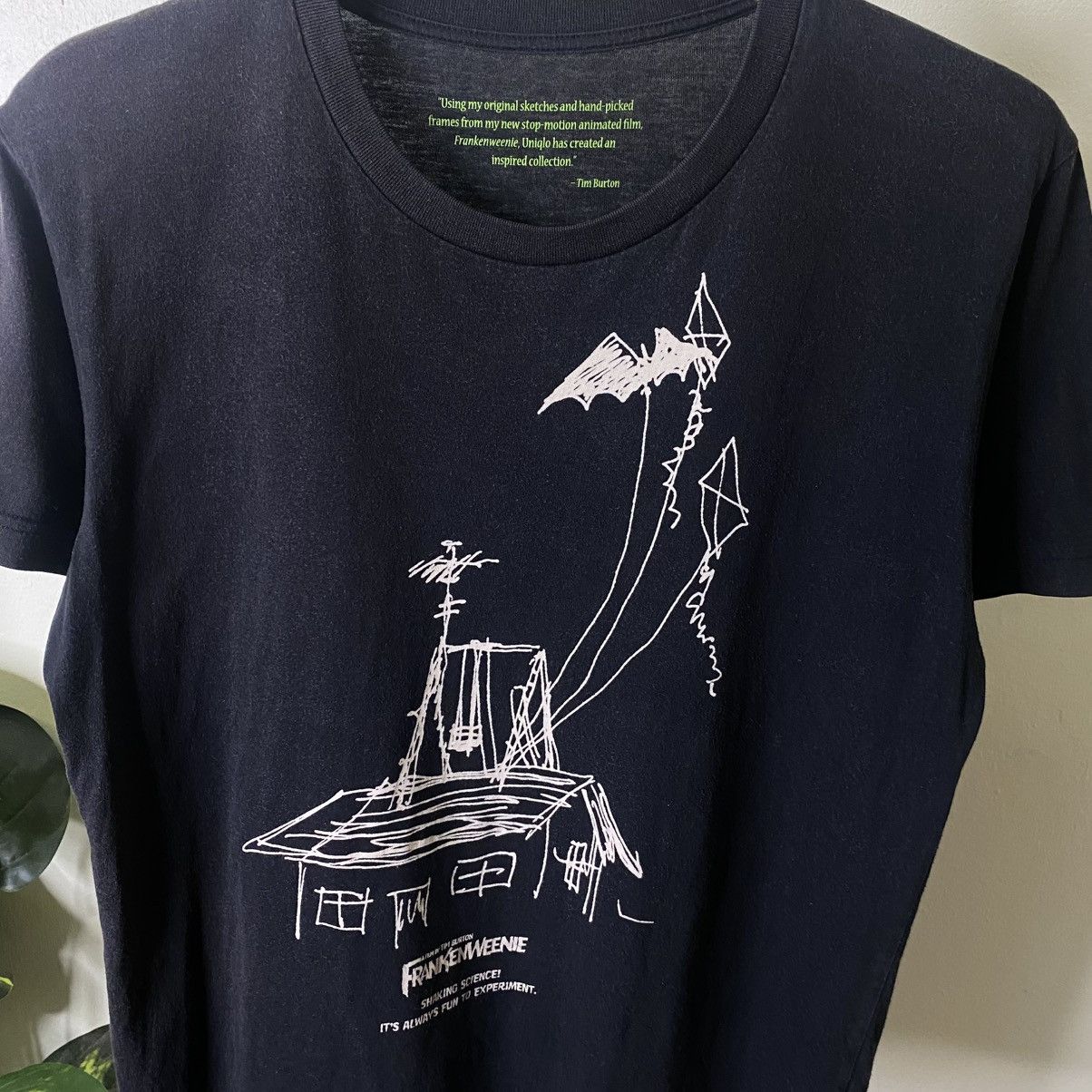 Vintage 2012 Tim Burton Frankenweenie Disney Horror Movie Collabs T Size US M / EU 48-50 / 2 - 2 Thumbnail