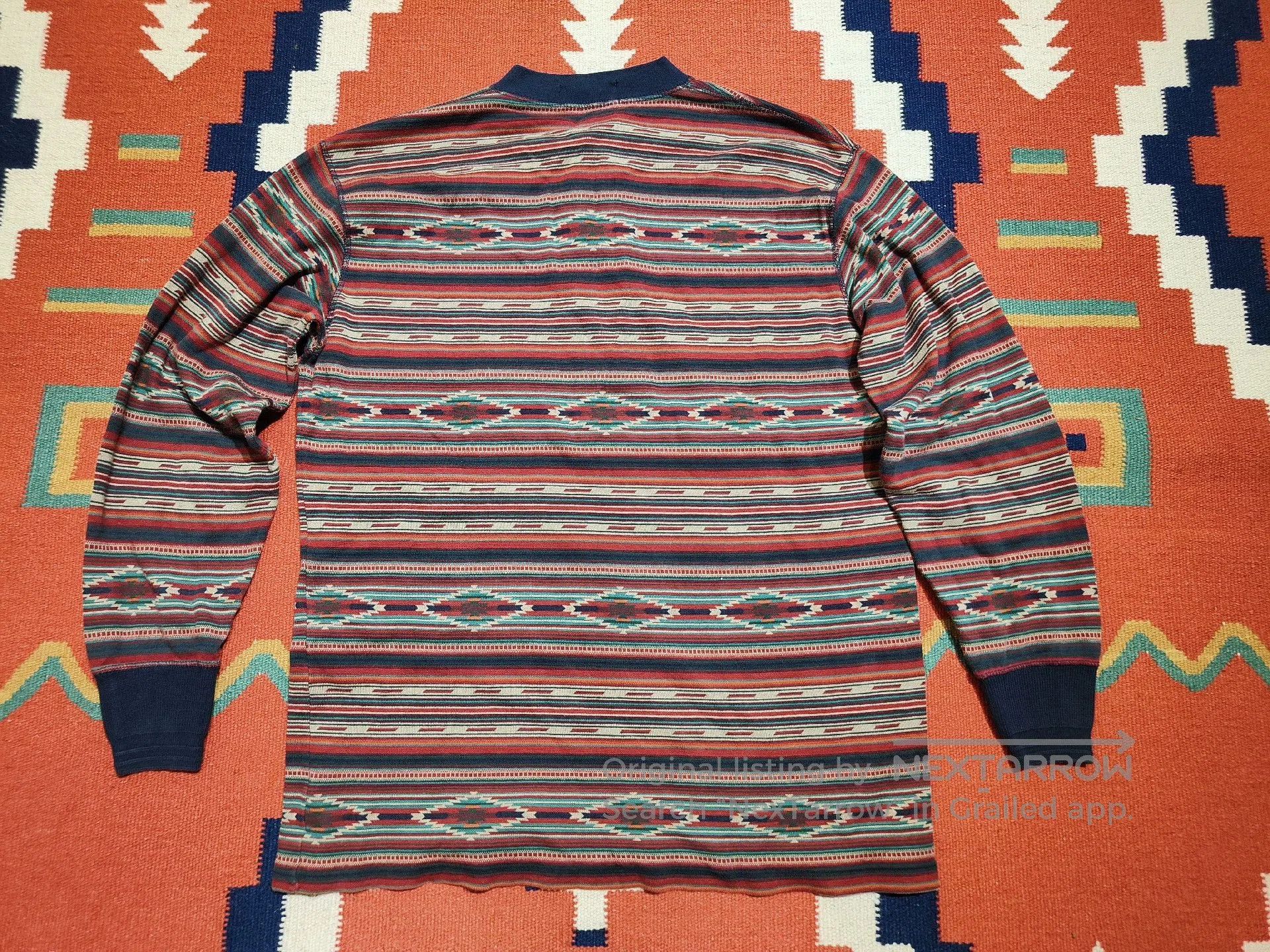 RRL Ralph Lauren Vintage RRL Southwestern Henley Sweater. Size US M / EU 48-50 / 2 - 6 Thumbnail