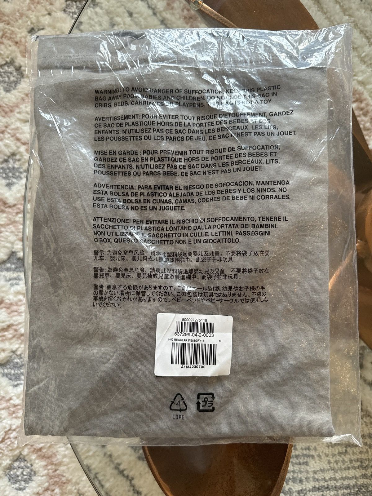 Gap × Yeezy Yeezy x Gap Light Grey T Shirt Size US M / EU 48-50 / 2 - 2 Thumbnail