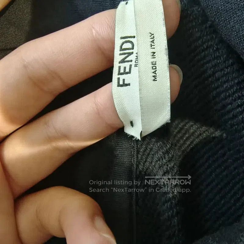Fendi Fendi Women's Black Cotton Hoodie with Logo . Size L / US 10 / IT 46 - 2 Thumbnail