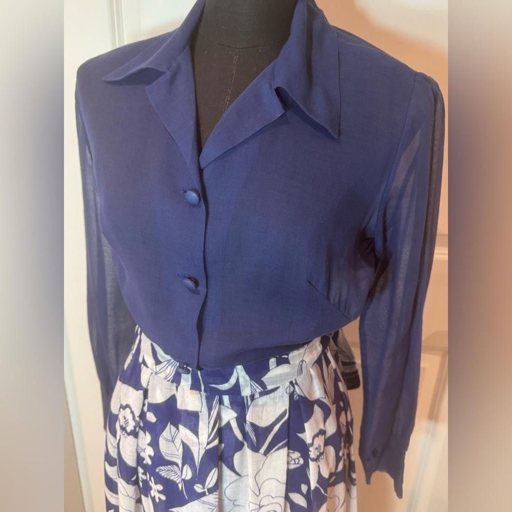 Designer 1970s vintage dress - size S Size S / US 4 / IT 40 - 2 Thumbnail