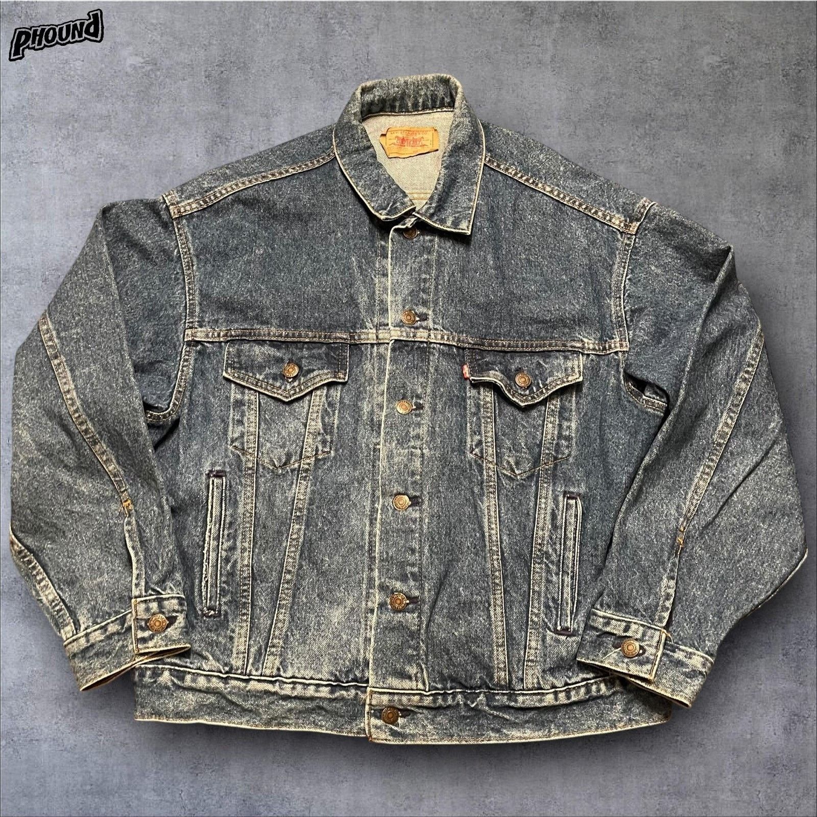 Levi's Vtg Levis Jacket Mens L Acid Wash Denim Trucker Made USA 90s Size US L / EU 52-54 / 3 - 1 Thumbnail