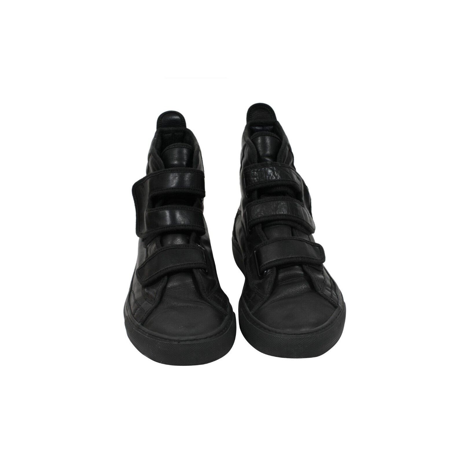 Raf Simons OG Carry Over Strap Sneakers Black Leather - 01935 B Size US 8 / EU 41 - 2 Thumbnail