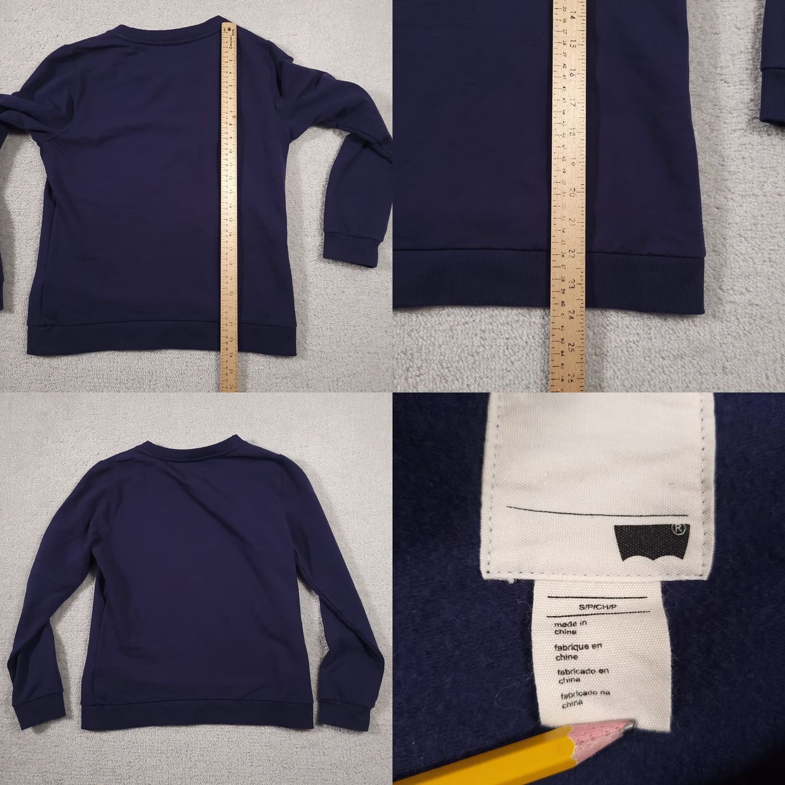 Levi's Levi's Sweatshirt Women Small Blue Round Neck Fleece Patriotic Flag Logo Jewels Size S / US 4 / IT 40 - 8 Thumbnail