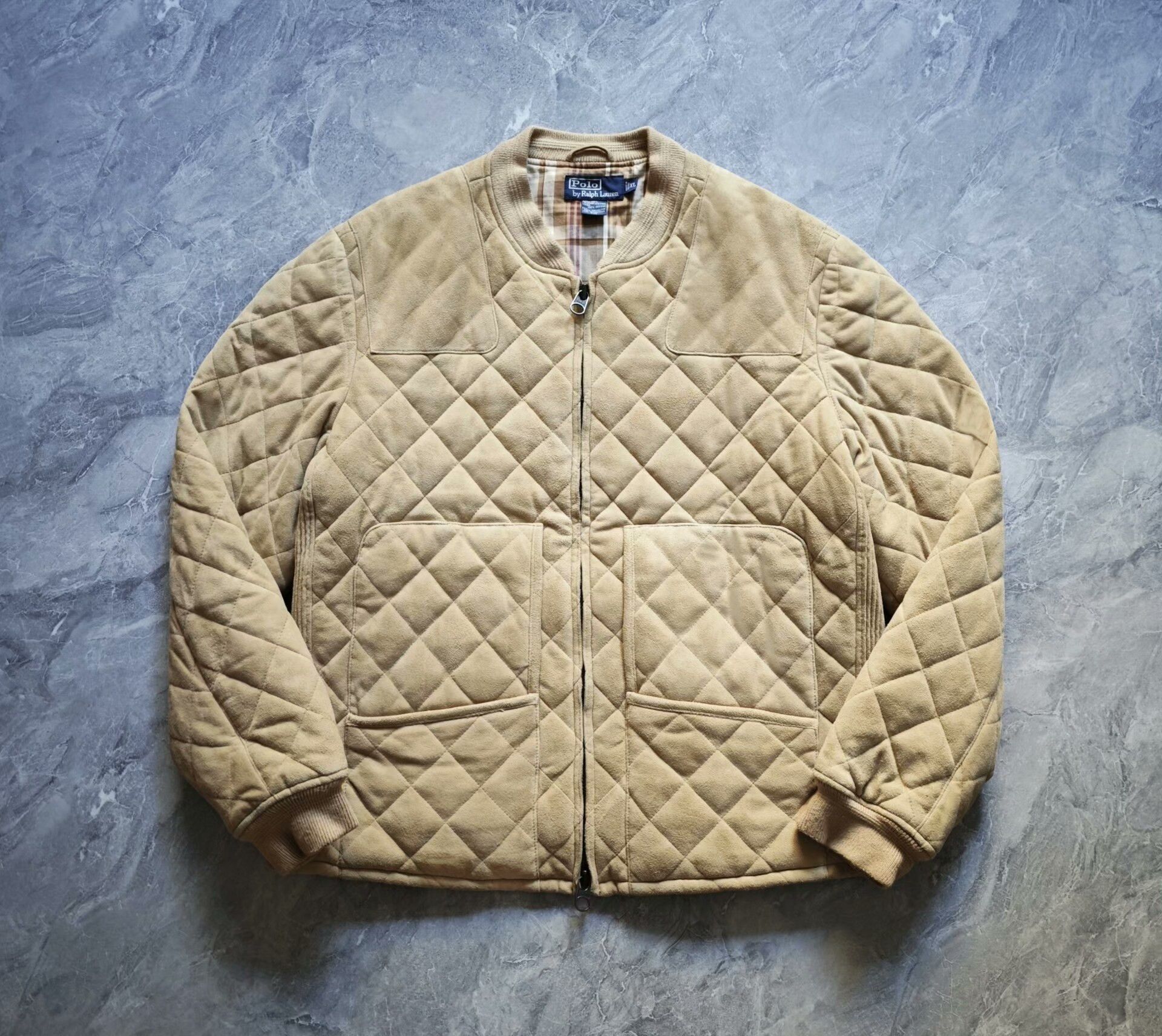 Polo Ralph Lauren quilted suede leather jacket by polo ralph lauren Size US XL / EU 56 / 4 - 1 Thumbnail