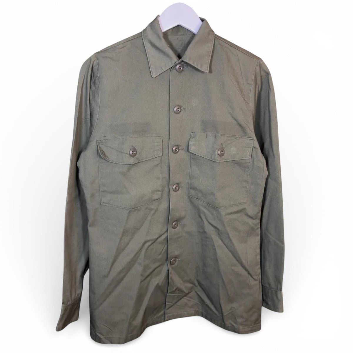 Vintage Vintage 70s OG-507 Military Fatigue Button Up Shirt Size US M / EU 48-50 / 2 - 1 Thumbnail