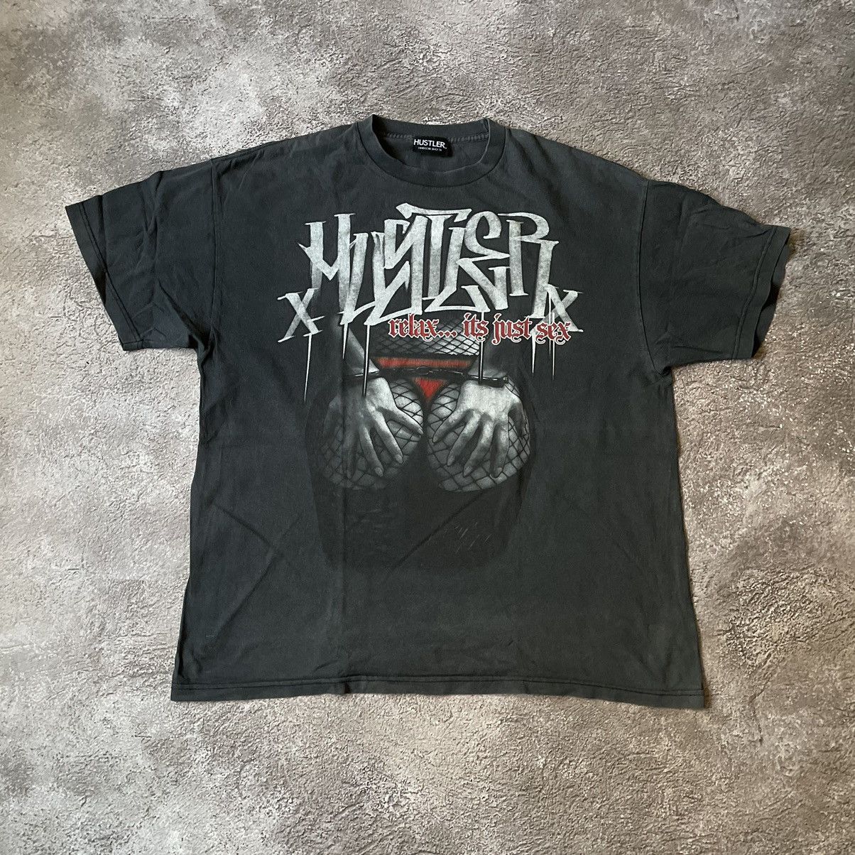 Vintage Vintage Y2K Hustler Graphic Tee Sun Faded Streetwear XXL Size US XXL / EU 58 / 5 - 3 Thumbnail