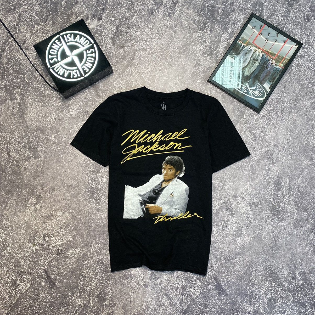 Band Tees Vintage Michael Jackson Big Graphic Logo Thrilles tee Size US S / EU 44-46 / 1 - 1 Thumbnail