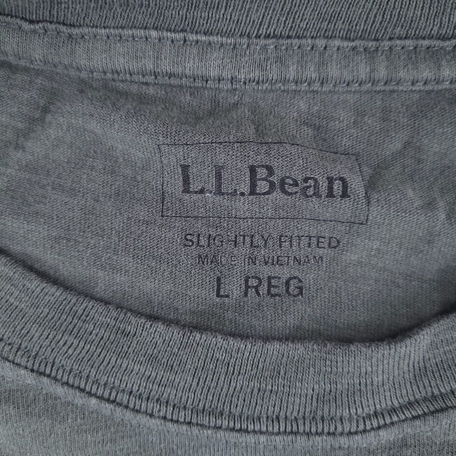 Vintage LL Bean Shirt Mens Large Green Pocket Tee Long Sleeve Crew Neck Organic Cotton T-Shirt Pockets More Likely - Mens Size US L / EU 52-54 / 3 - 2 Thumbnail
