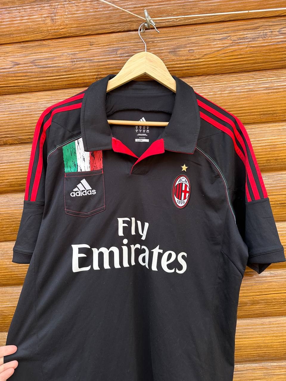 Adidas AC Milan 2012-2013 Home Football Soccer Jersey Adidas Size US XL / EU 56 / 4 - 2 Thumbnail