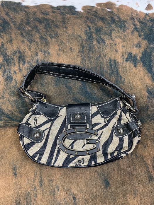 Guess zebra bag hot sale