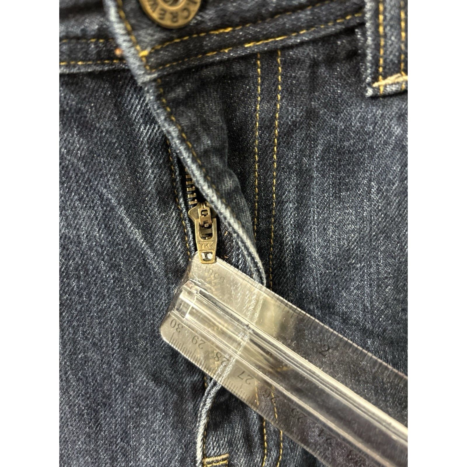 Denime J Crew The Sutton Jeans Mens Size 31x30 Dark Wash Button Zip YKK 5-Pocket Denim Slim Fit Straight Rise Medium Vintage No Size US 31 - 5 Thumbnail