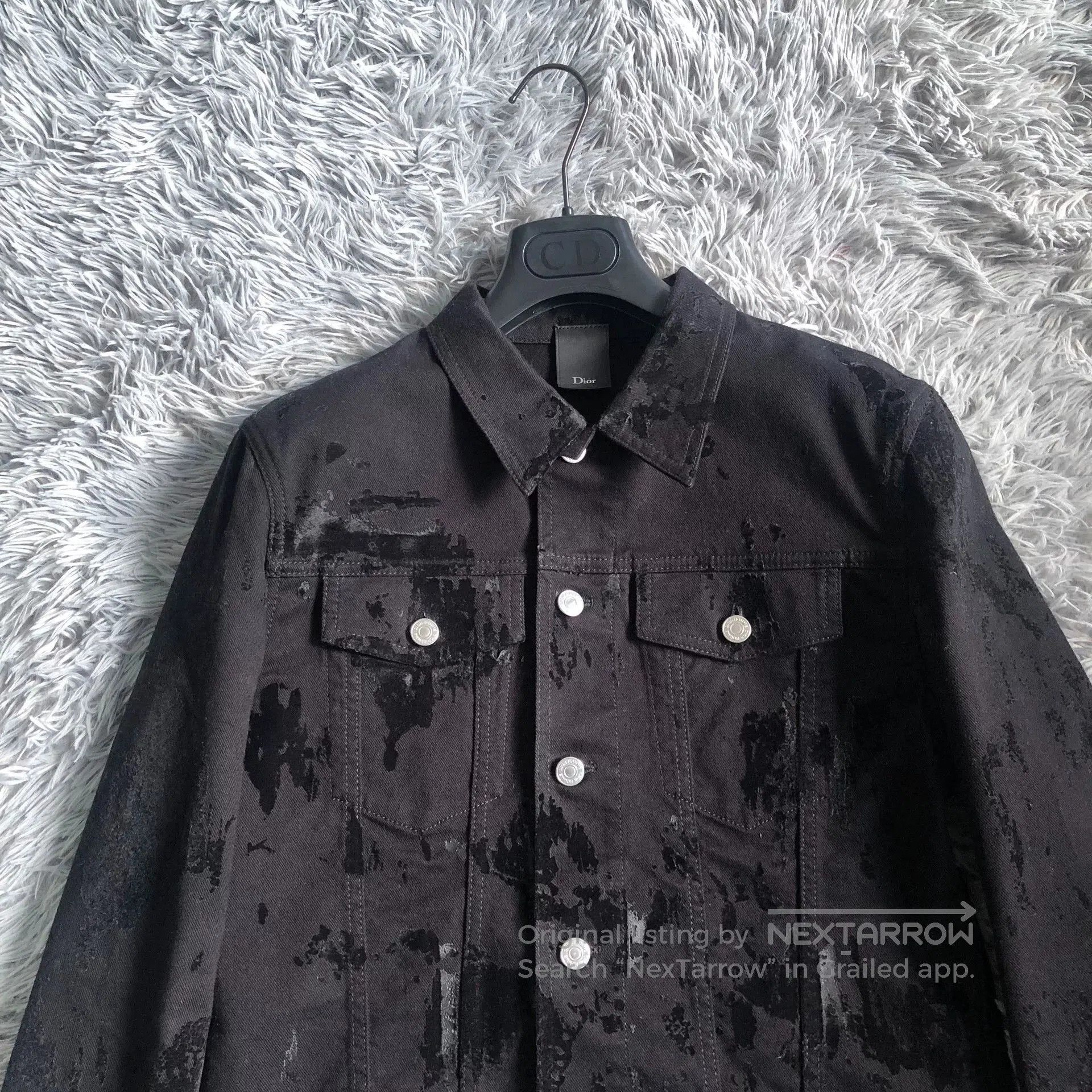 Dior dior paint splatter denim jacket. Size US M / EU 48-50 / 2 - 3 Thumbnail