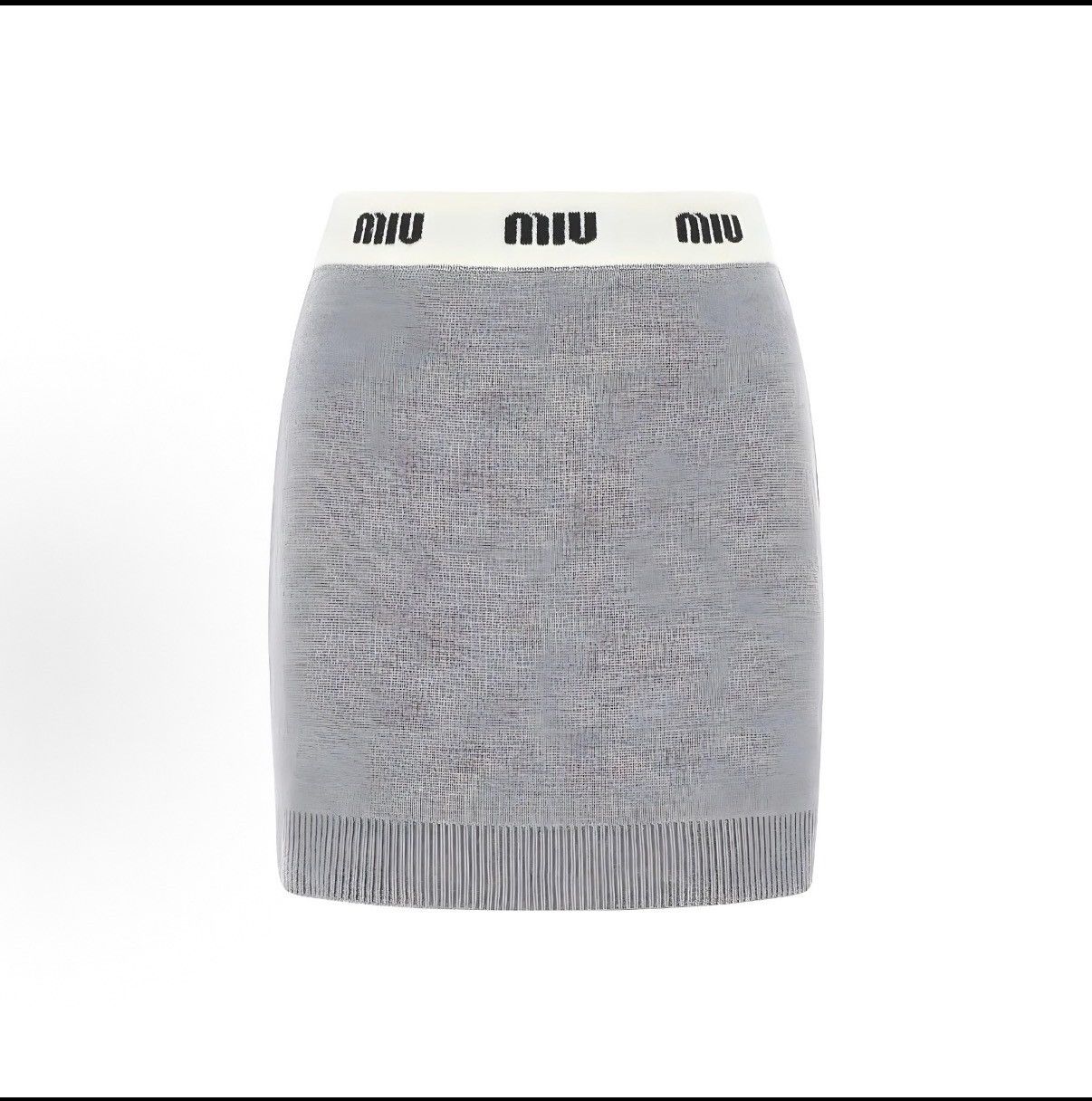 Miu Miu Miu Miu New Spliced Letter Jacquard Knit Casual Shorts K26WX Size 26" / US 2 / IT 38 - 1 Thumbnail