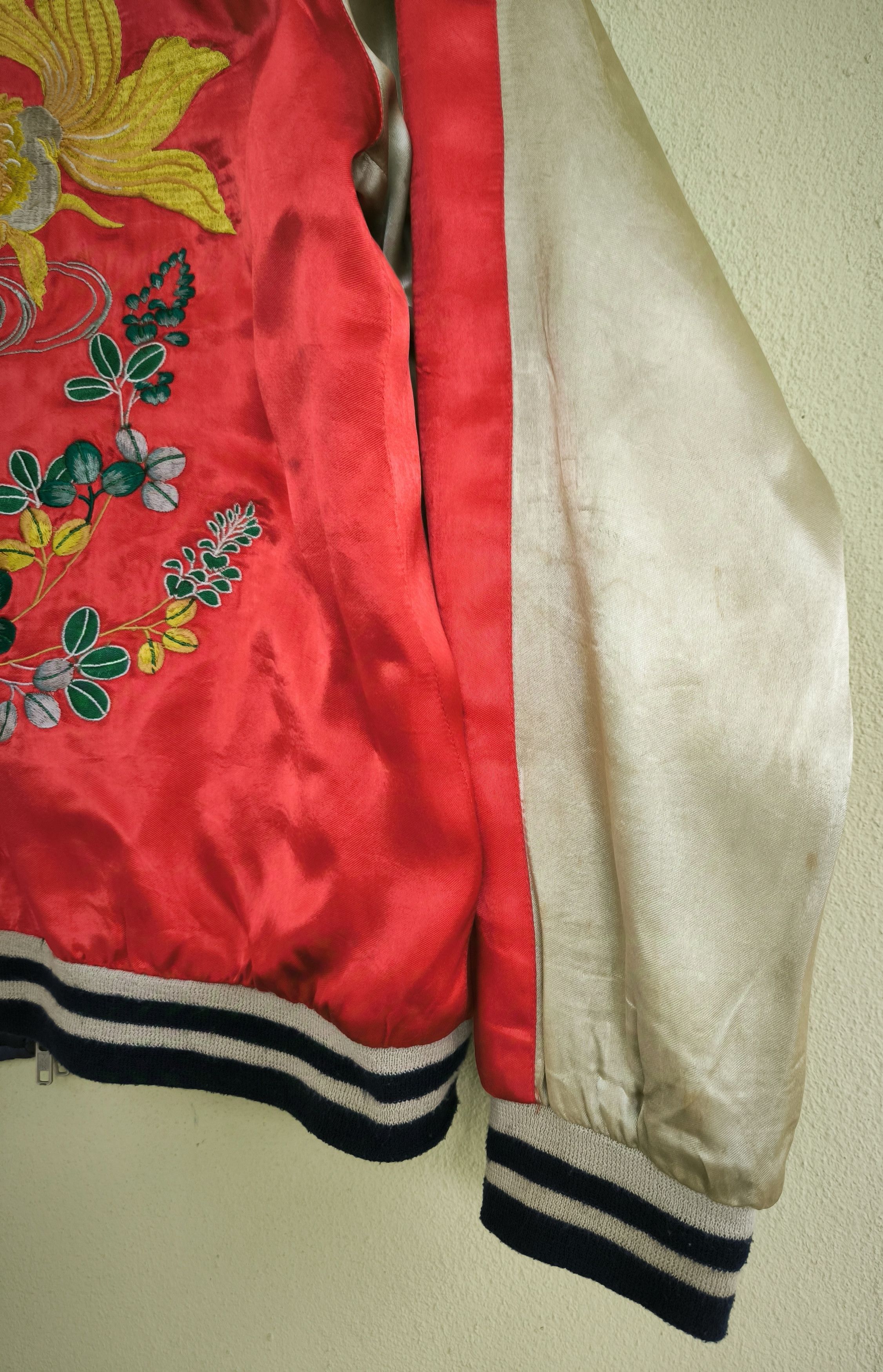 IOLANI Vtg IOLANI reversible Sukajan souvenir satin jacket Size US L / EU 52-54 / 3 - 3 Thumbnail
