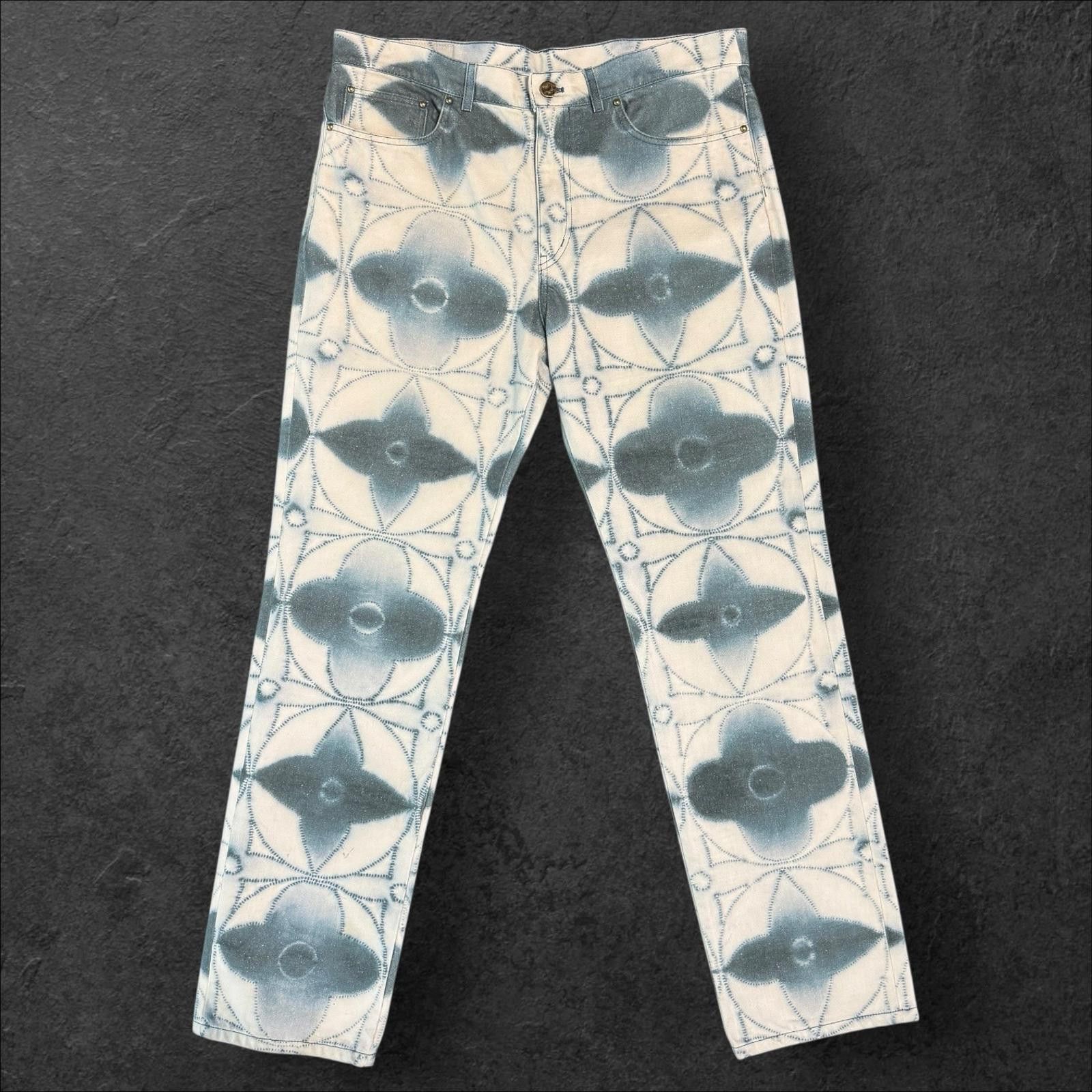 Louis Vuitton Louis Vuitton Monogram Shibori Printed Denim 36 Size US 36 / EU 52 - 1 Thumbnail